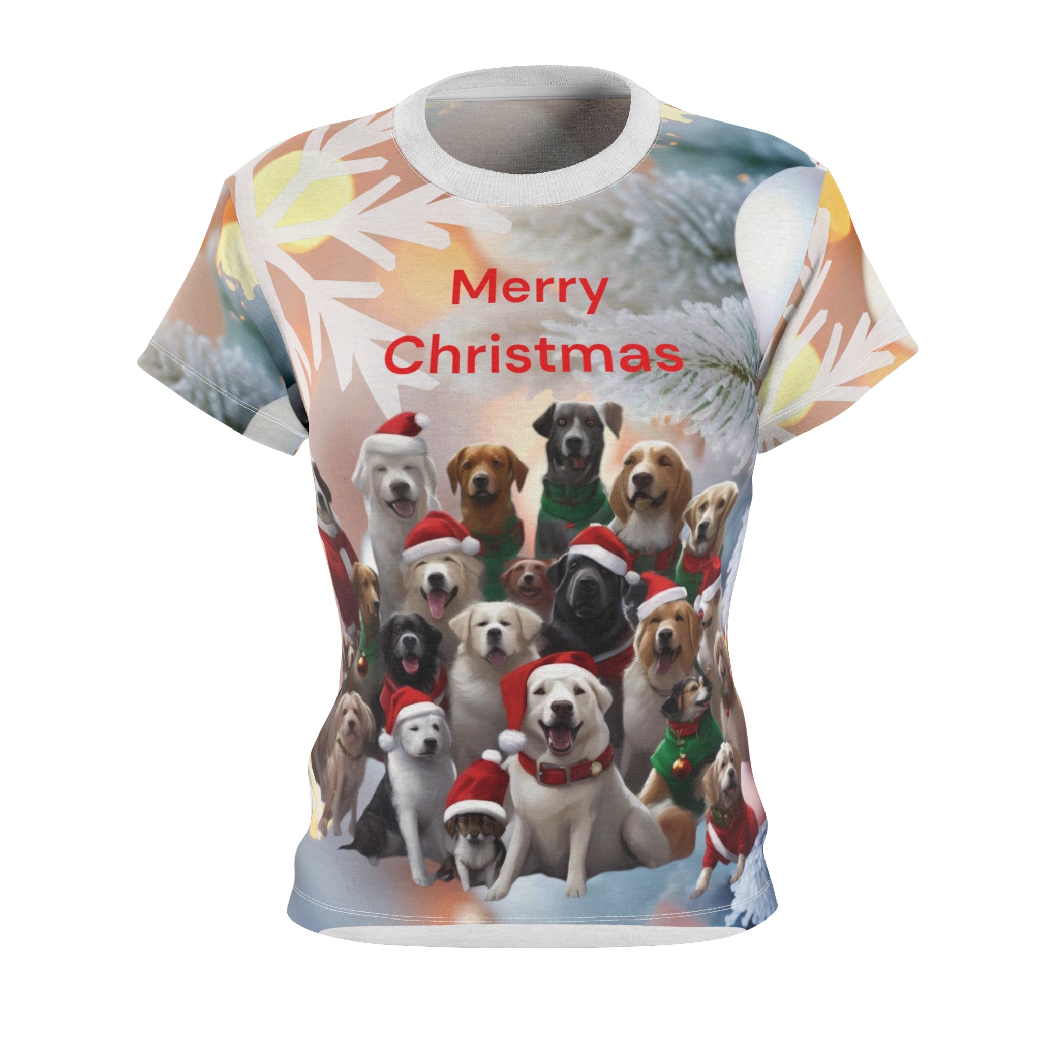 Christmas Dogs Women's Tee