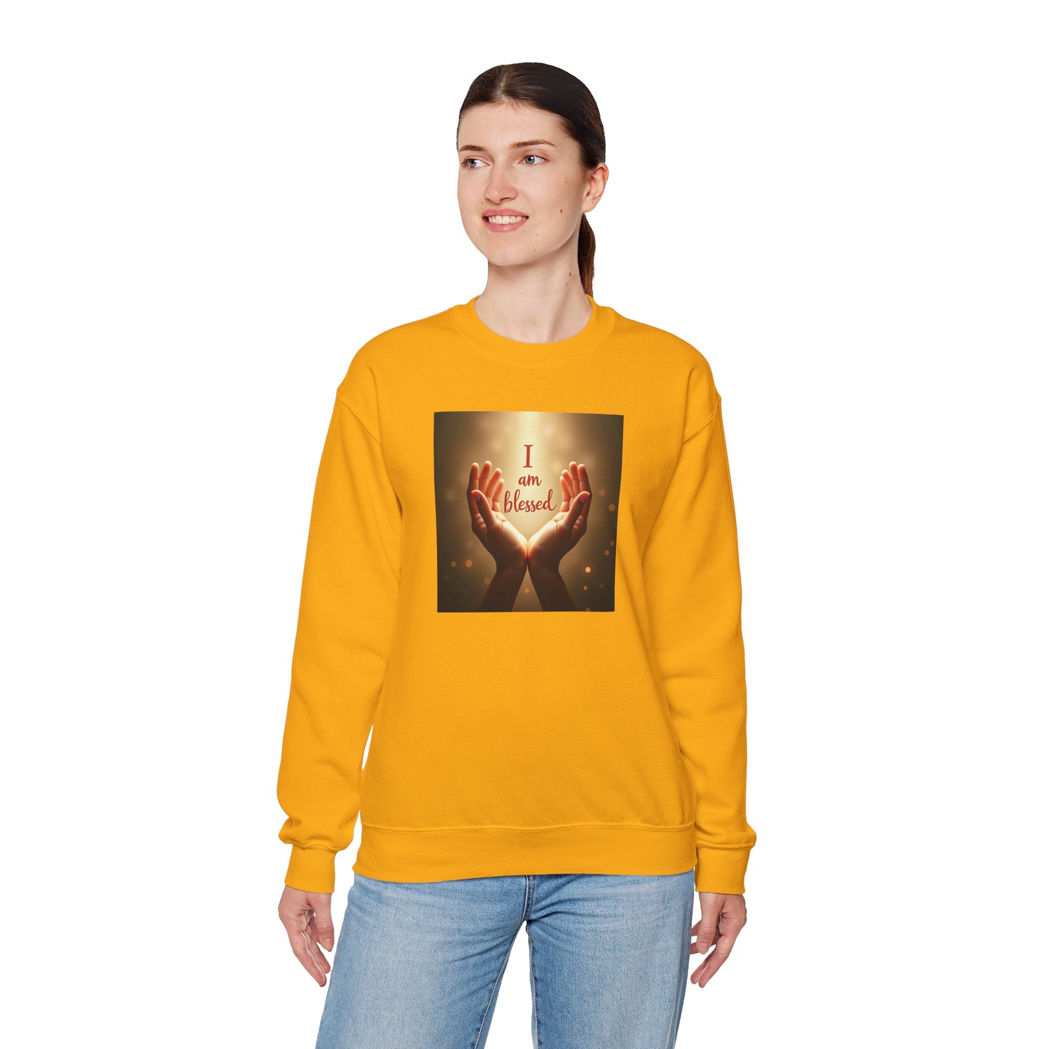 Blessed Hands Unisex Sweatshirt, Spiritual Gift, Cozy Crewneck, Inspirational Apparel, Self-Care Fashion, Comfortable Everyday Wear