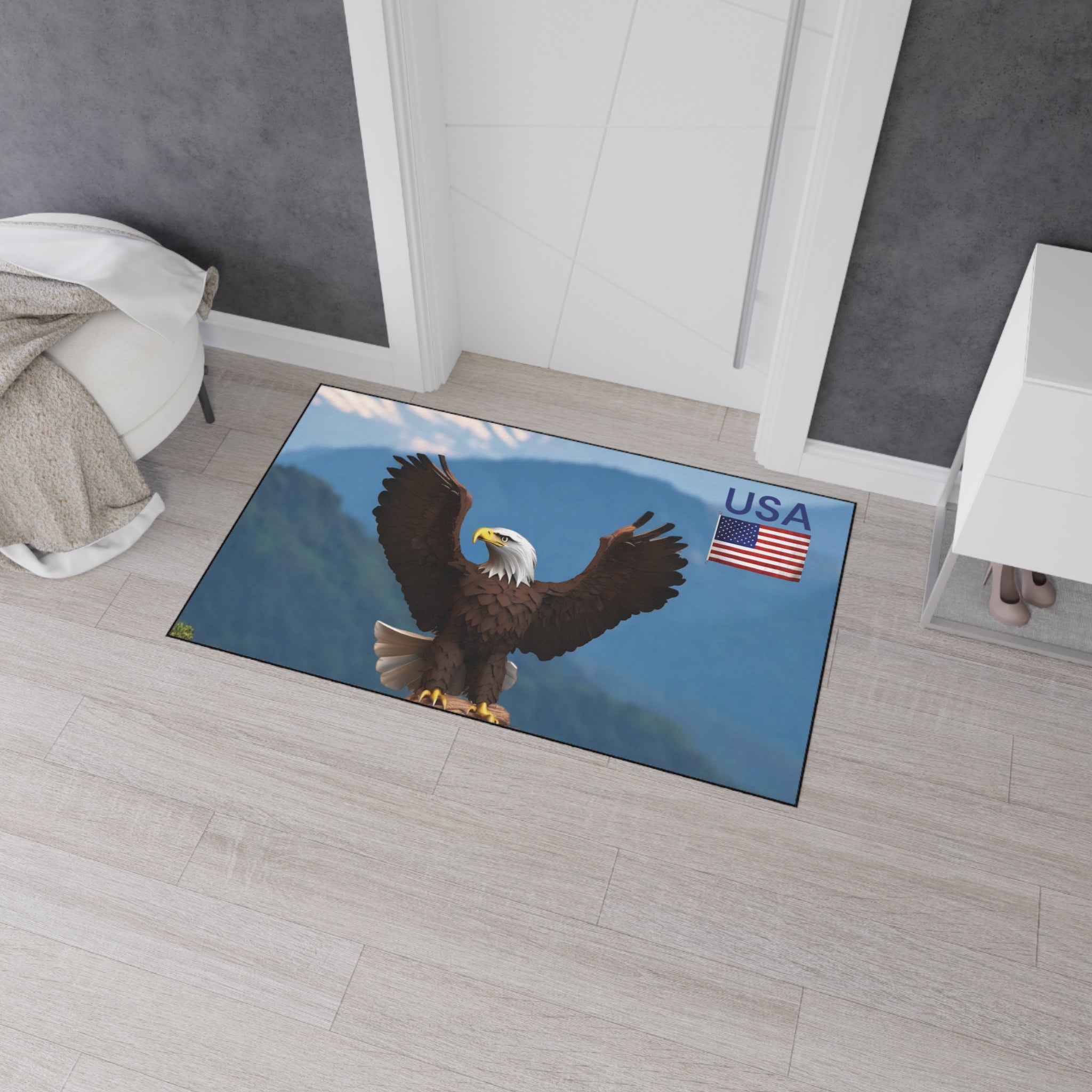 Floor Mat - Eagle in the Mountains Christmas Gift
