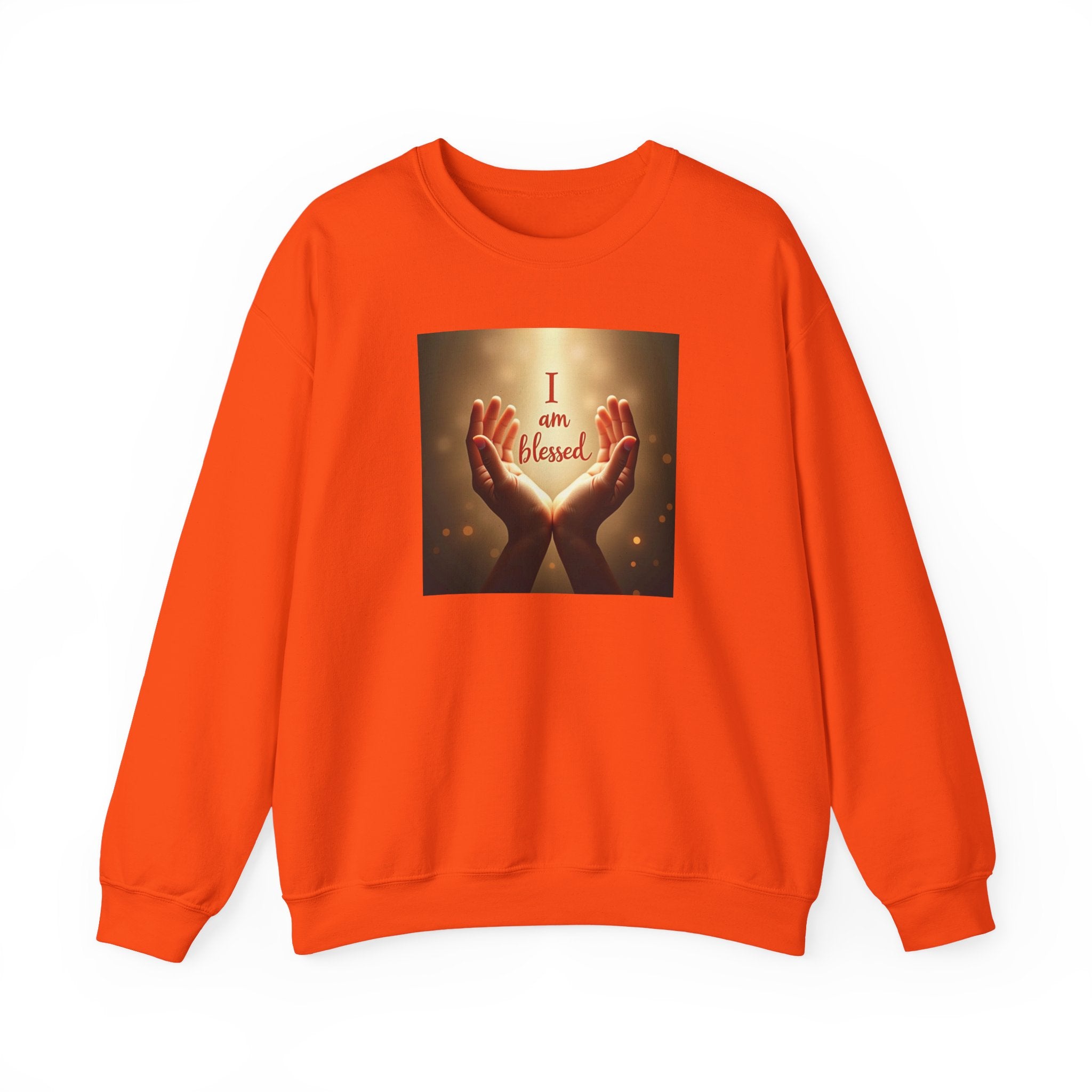 Blessed Hands Unisex Sweatshirt, Spiritual Gift, Cozy Crewneck, Inspirational Apparel, Self-Care Fashion, Comfortable Everyday Wear