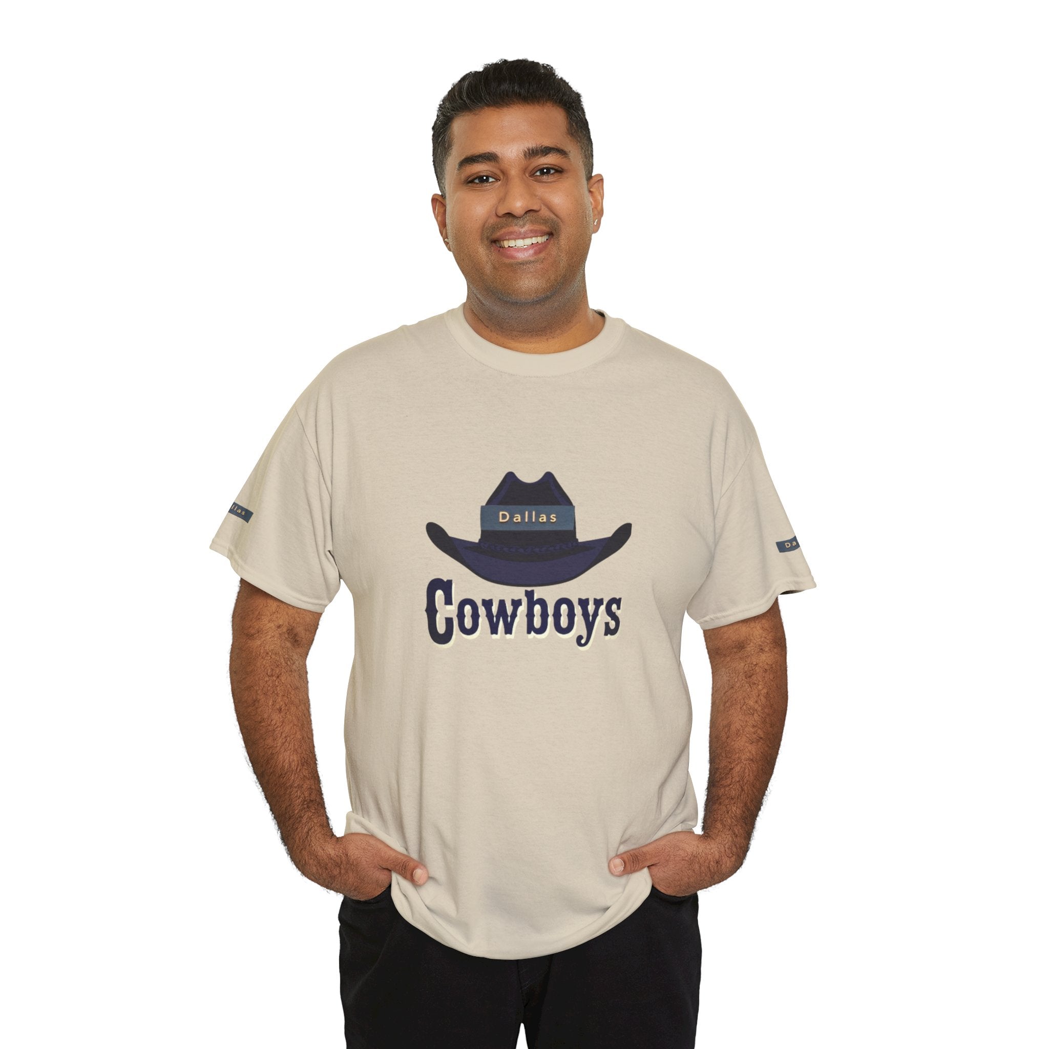 Cowboys Unisex Heavy Cotton Tee, Casual Shirt, Western Apparel, Gift for Cowboys, Cowboy Theme, Everyday Wear, Outdoor Style