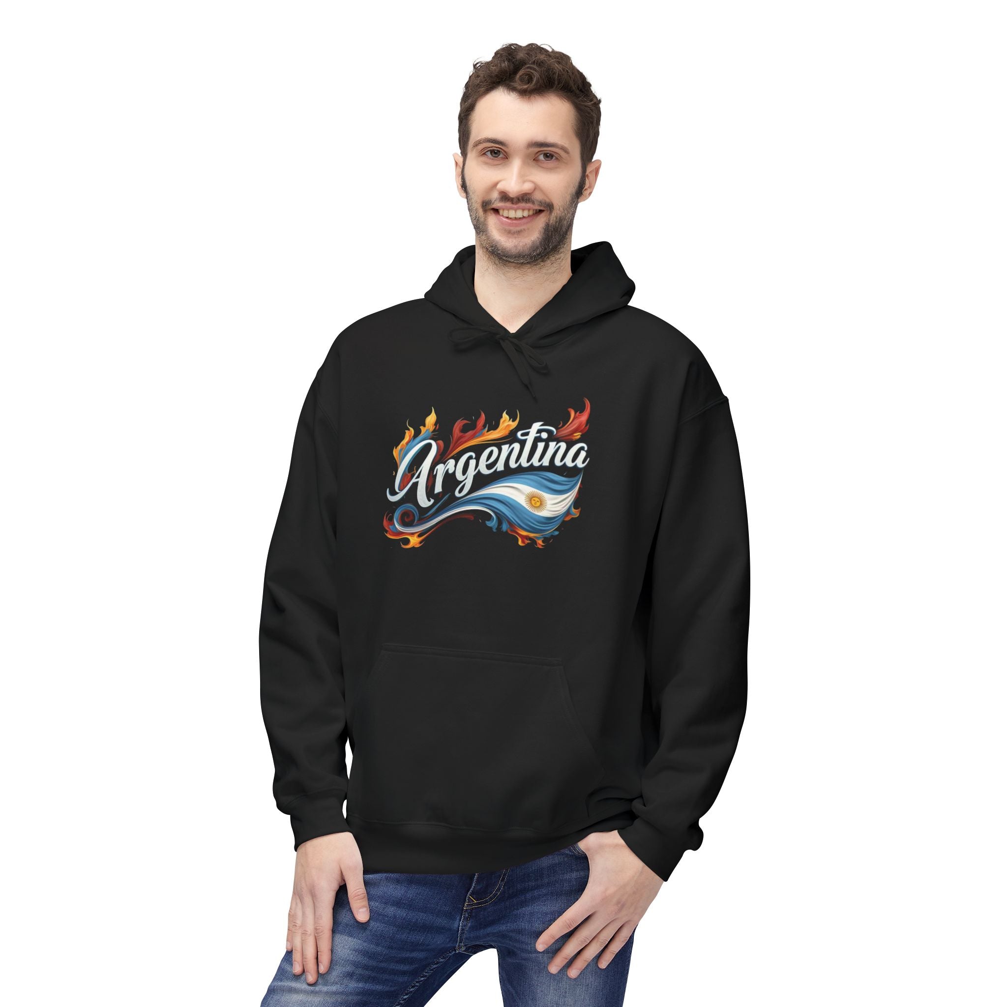 Argentina Flames Fleece Hoodie