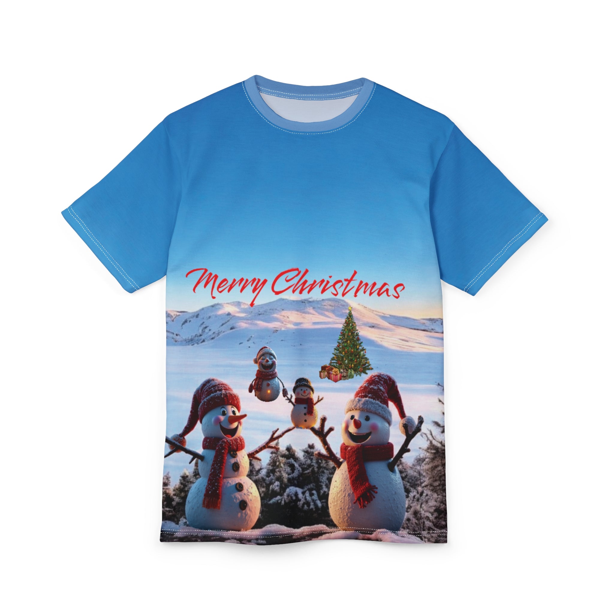 Christmas Snowman Unisex Tee