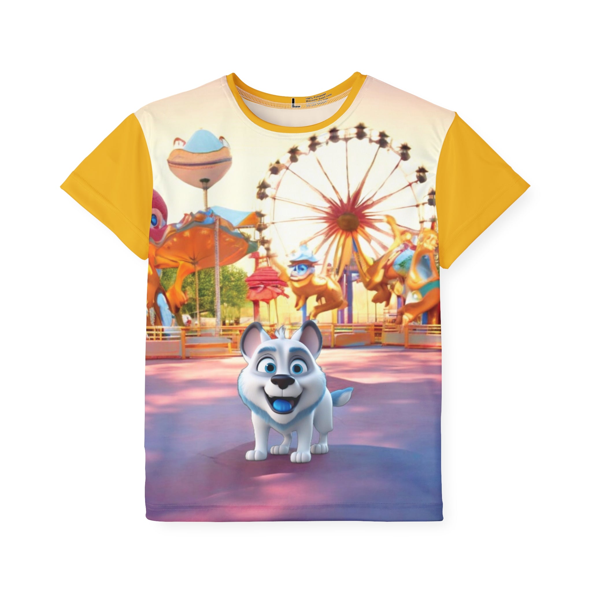 Kids T-Shirt Happy Dog Amusement Park Gift