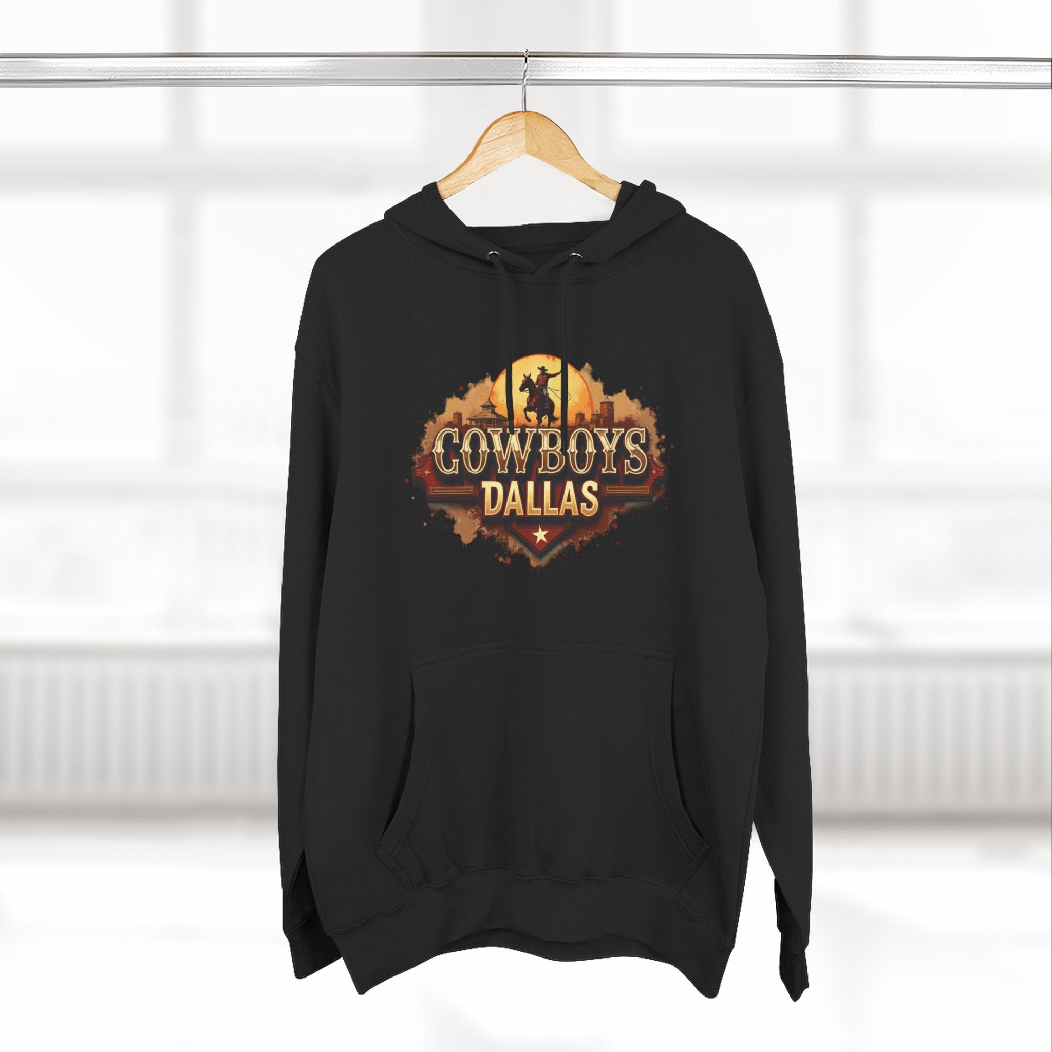 Cowboys Fleece Hoodie, Cozy Sports Apparel, for Gifts, Game Day Outfit, Casual Streetwear, Unisex Hoodie
