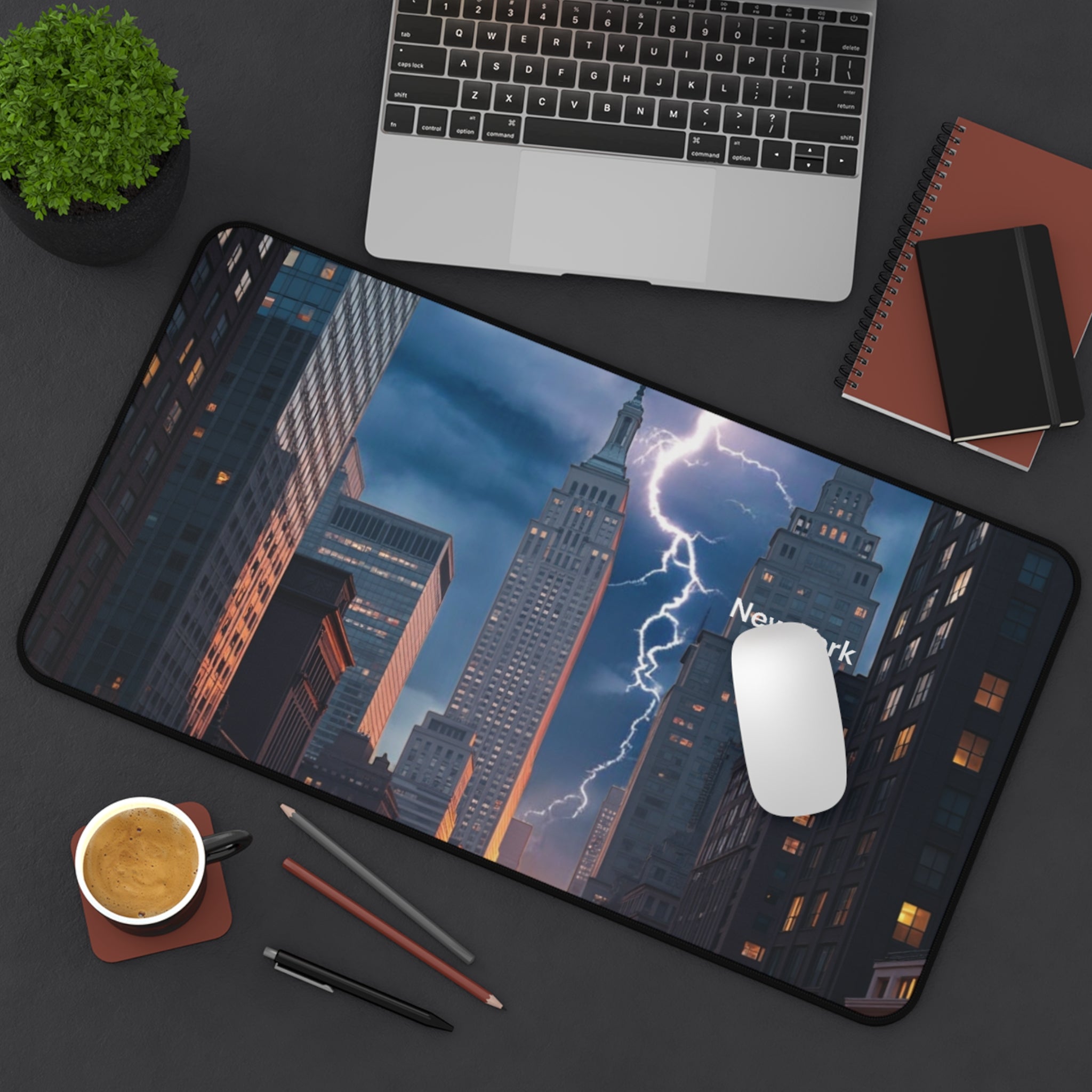 Desk Mat - Cute New York City Image Desk Pad