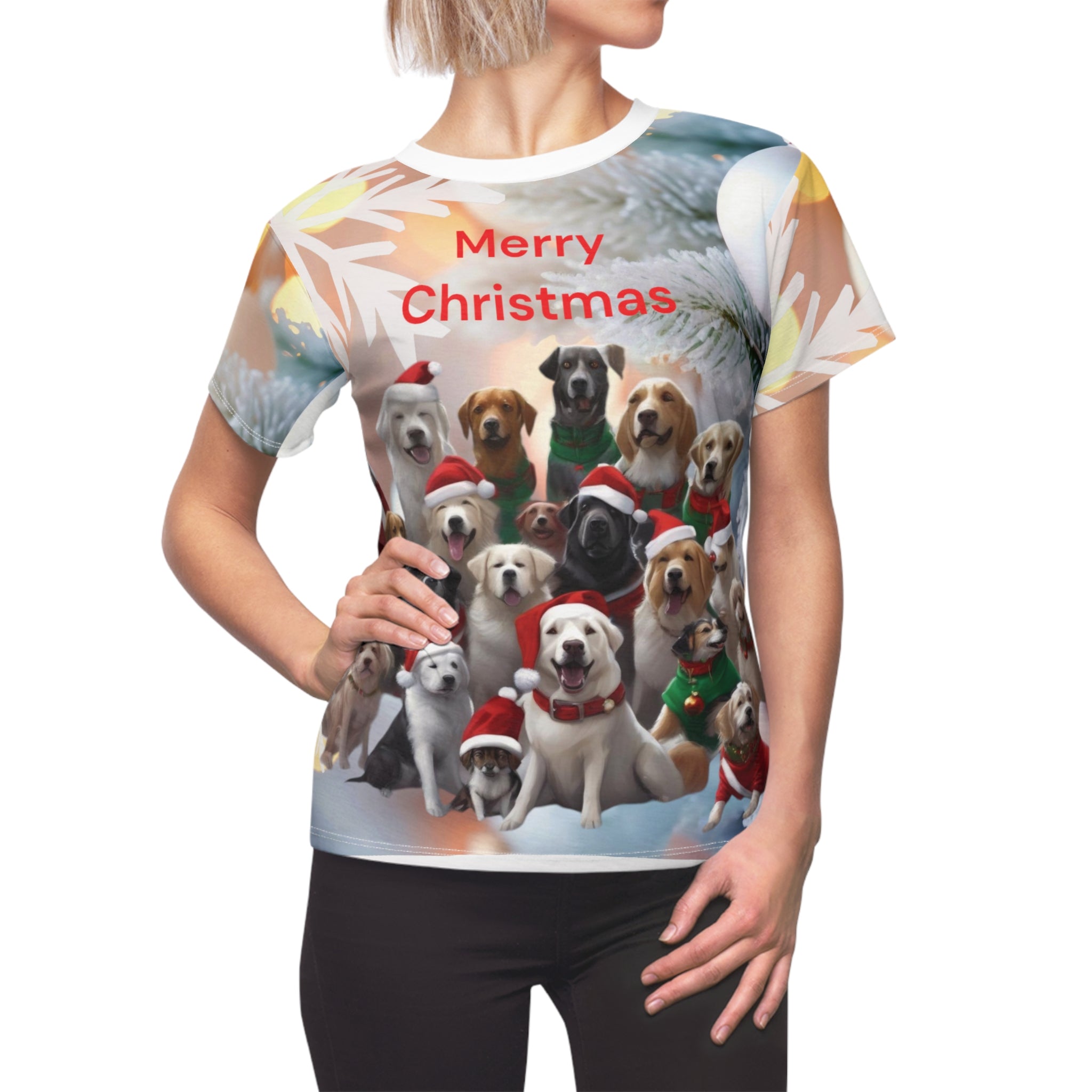 Christmas Dogs Women's Tee
