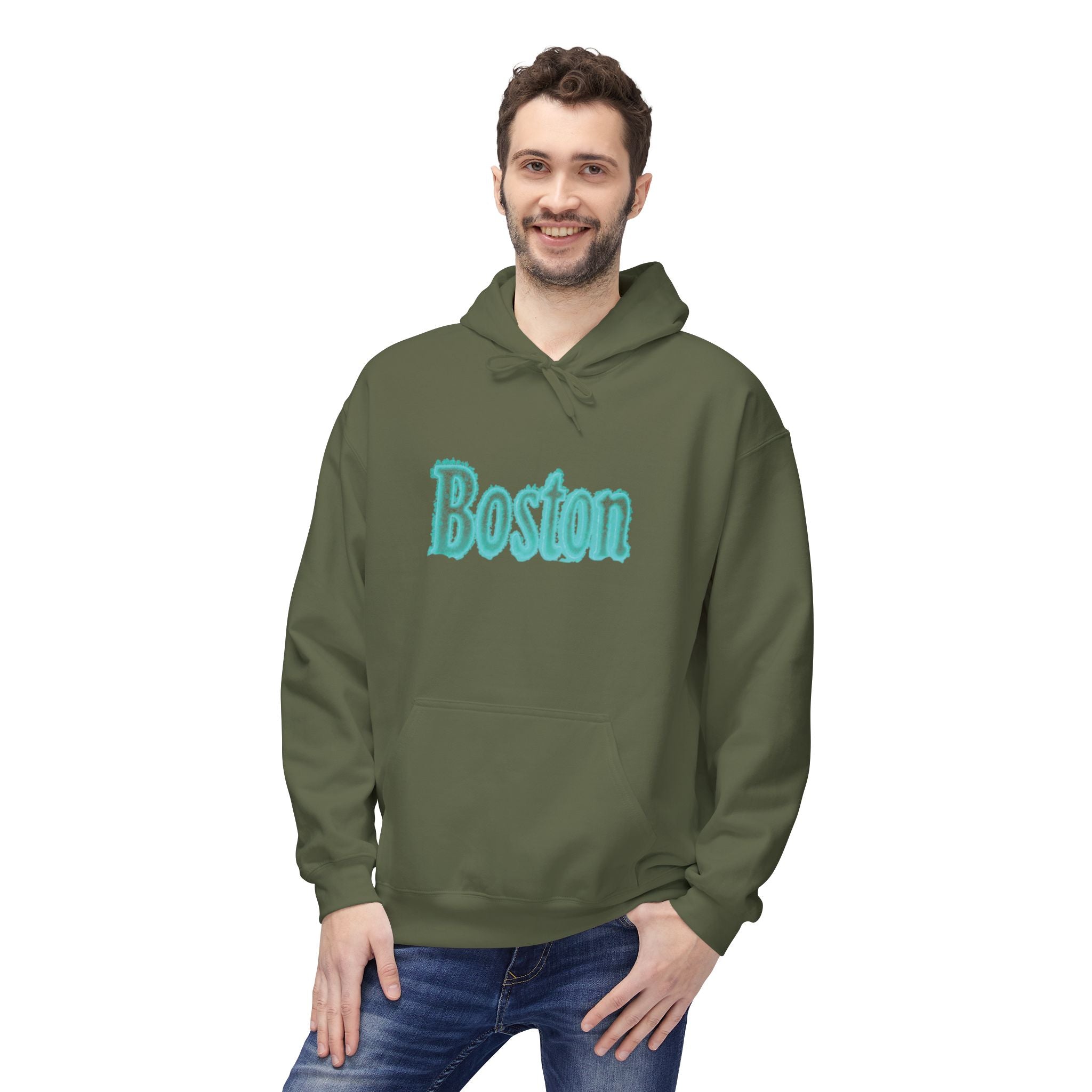 Boston Softstyle Fleece Hoodie – Cozy Unisex Sweatshirt for Boston Lovers, Perfect Gift for Birthdays, Travel, and Casual Wear