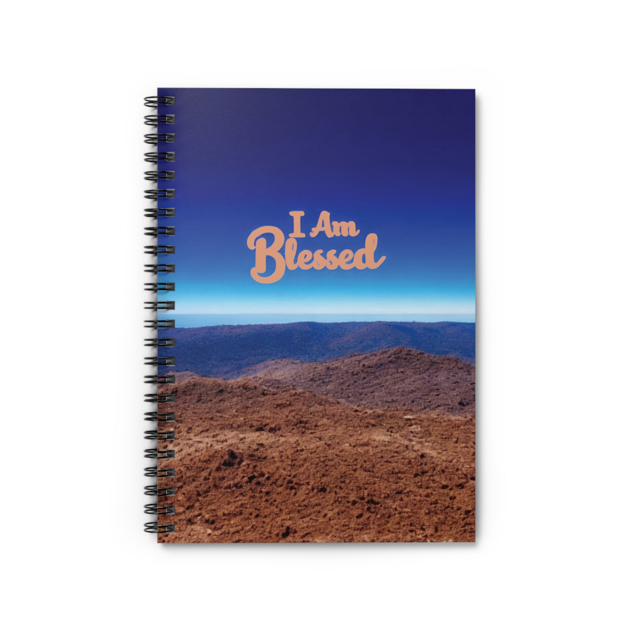 Spiral Notebook - I Am Blessed, Inspirational Journal, Gratitude Notebook, Gift for Students, Motivational Diary, Office Supplies