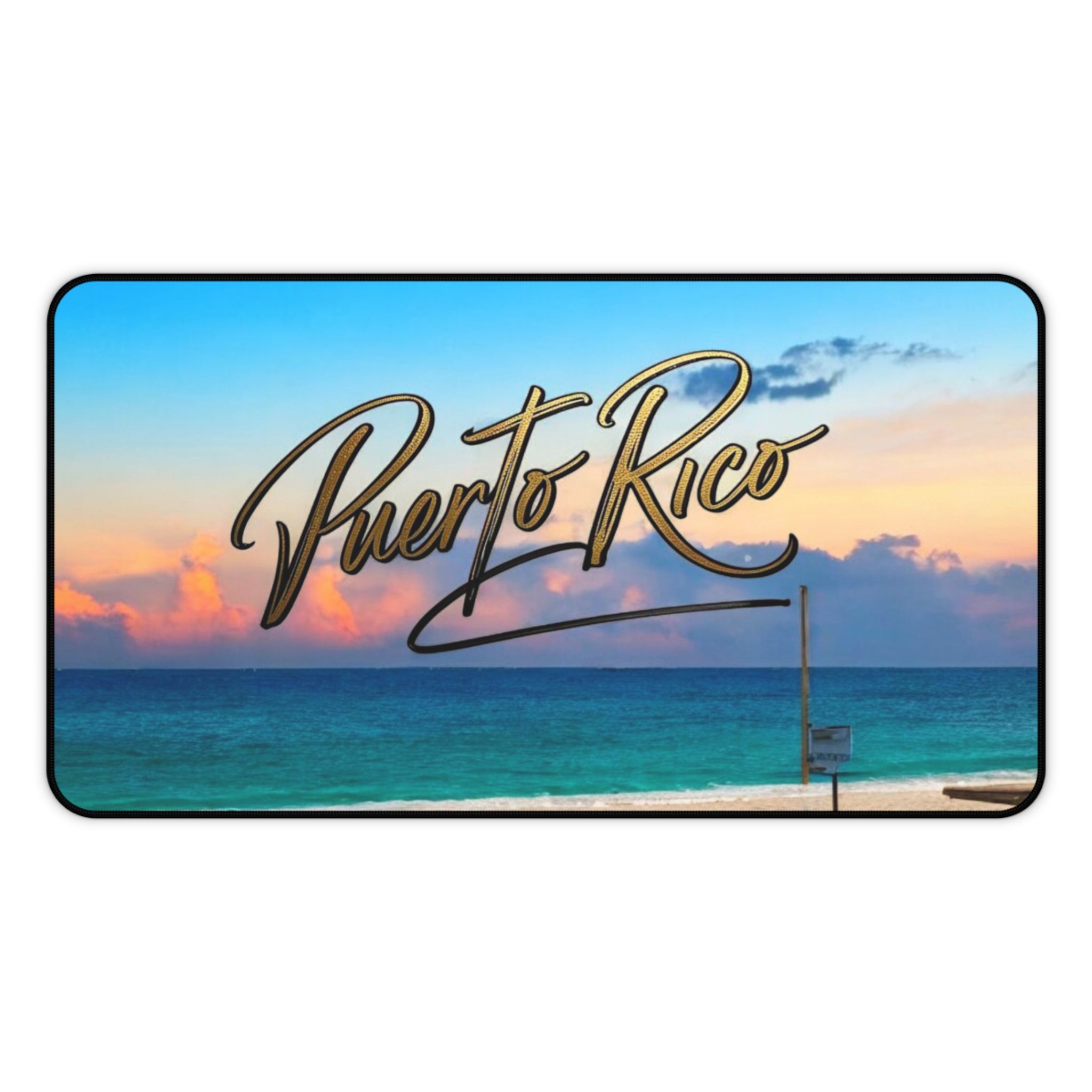 Tapete de escritorio - Decoración costera para el hogar y la oficina con temática de playa de Puerto Rico