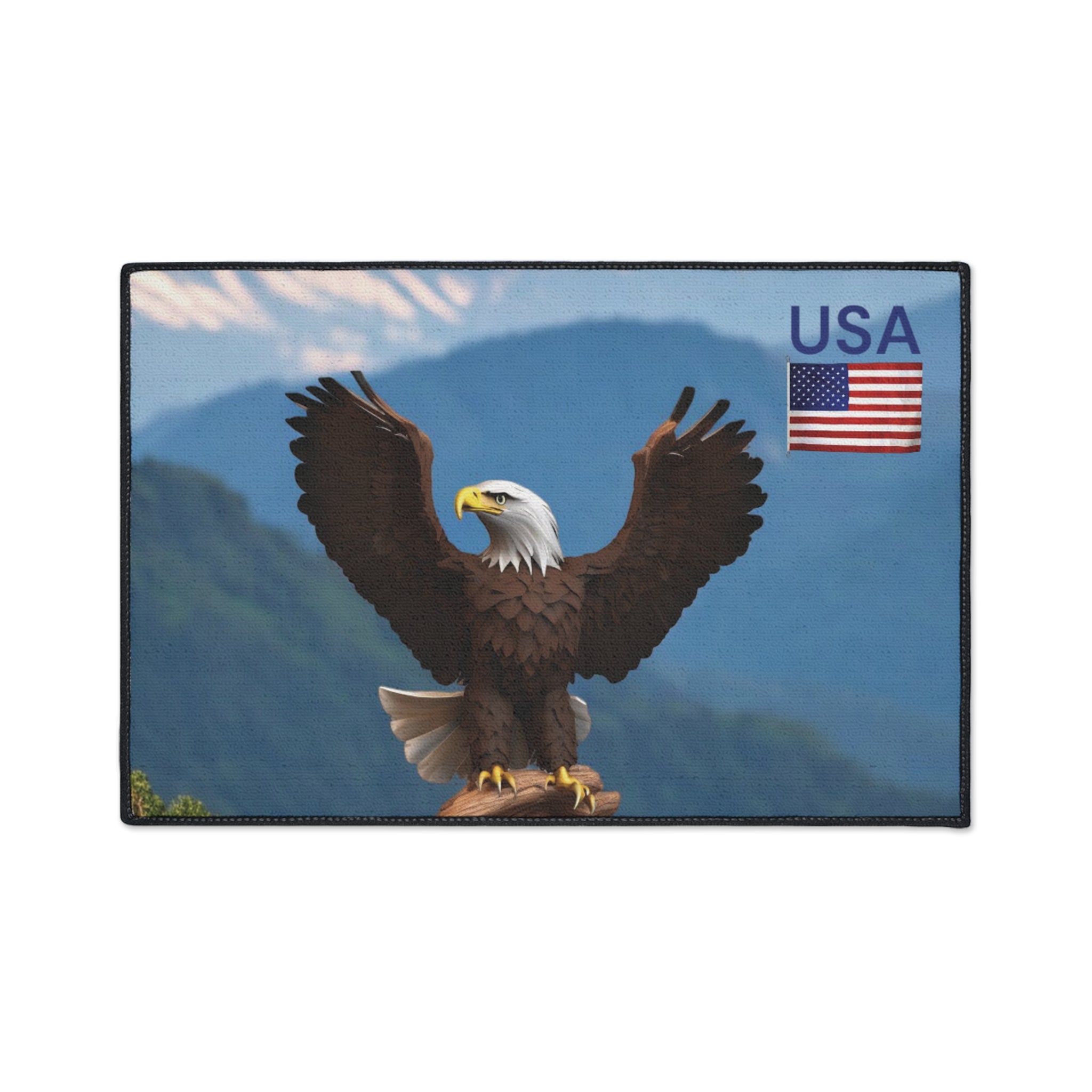 Floor Mat - Eagle in the Mountains Christmas Gift