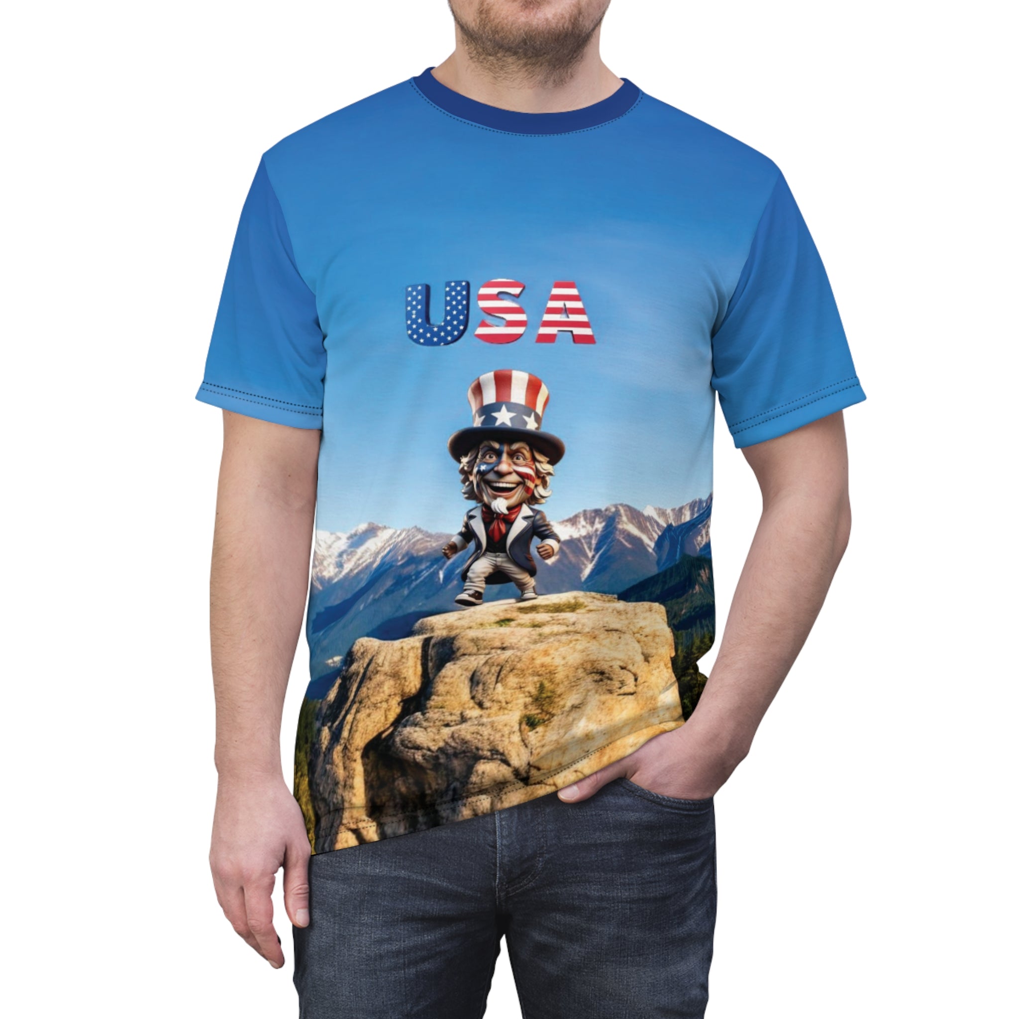 Patriotic Unisex Tee - USA Graphic T-Shirt for Celebrating Independence Day