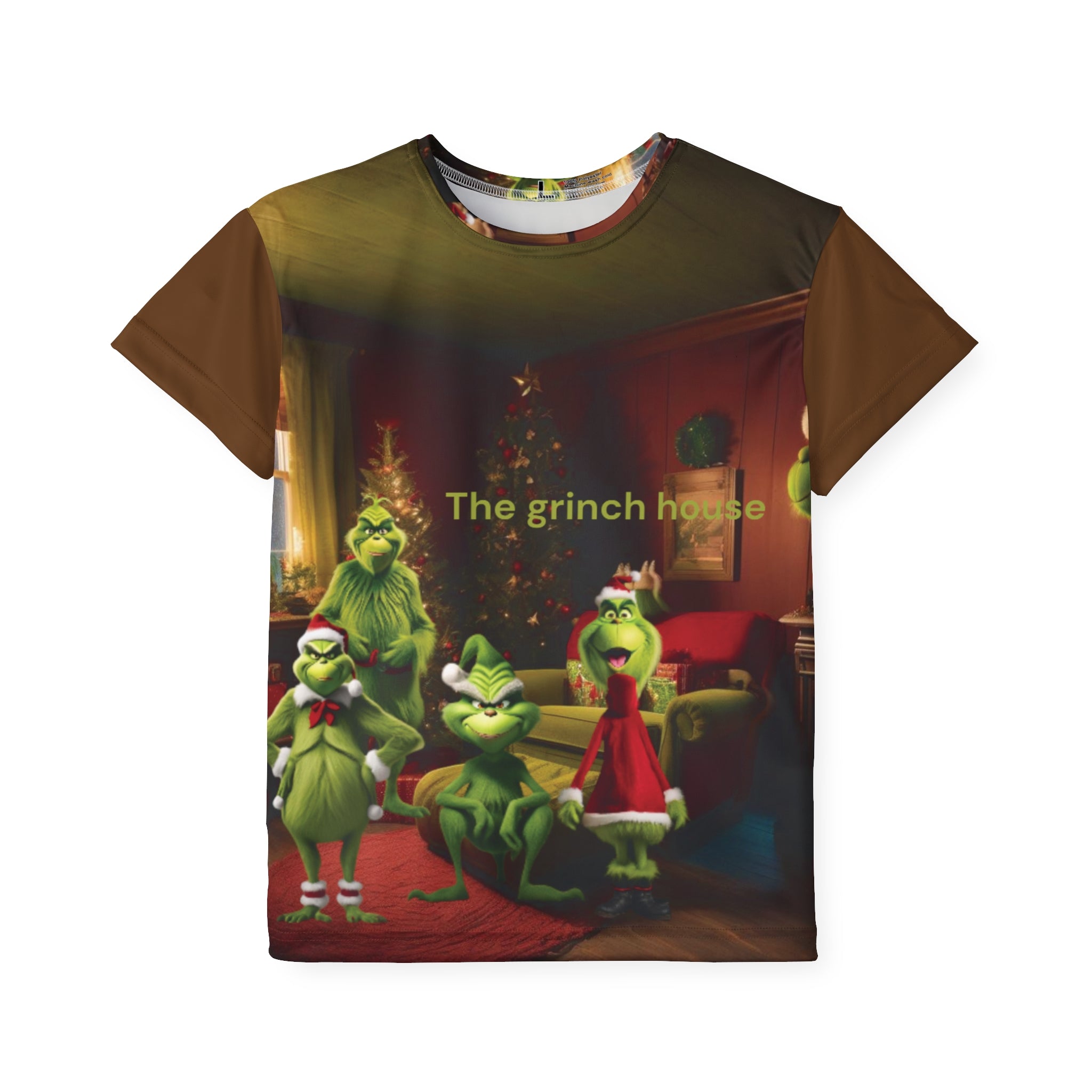 Unisex, Kids and Girls T-Shirt Grinch Family Design