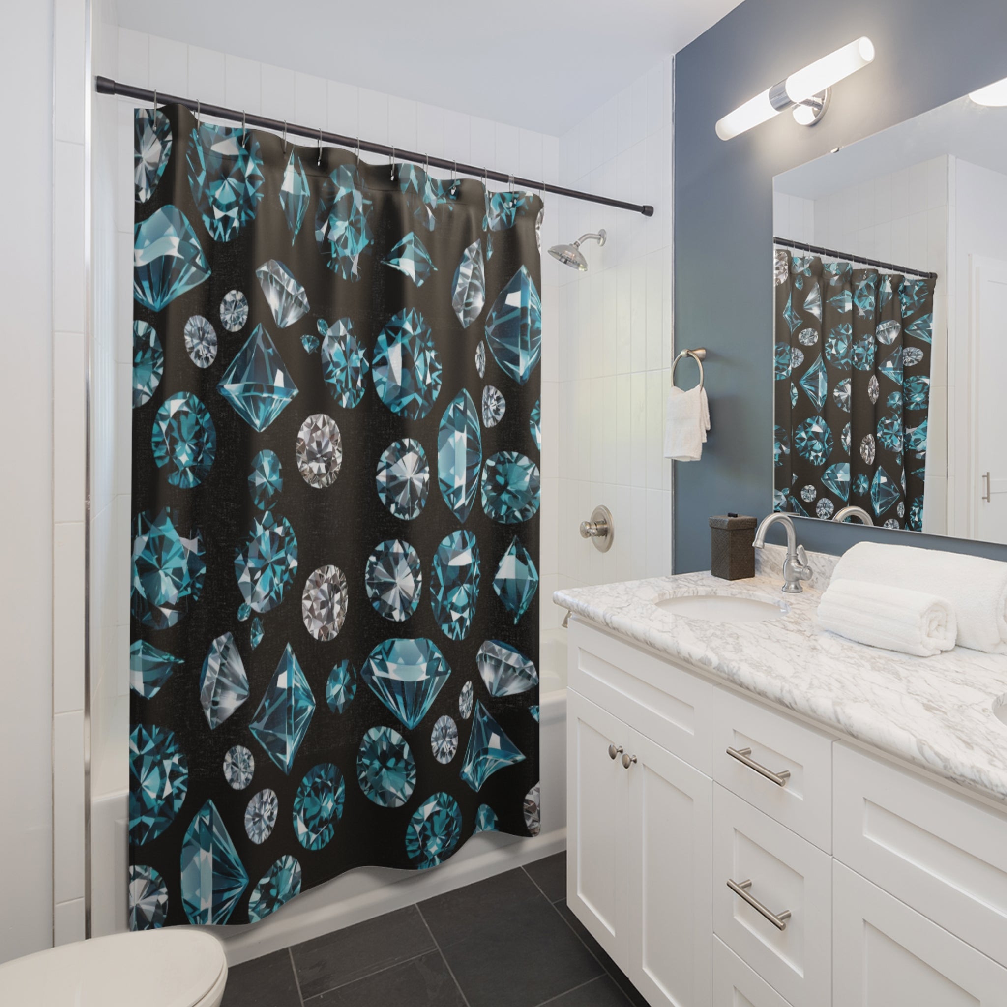 Diamond Shower Curtain