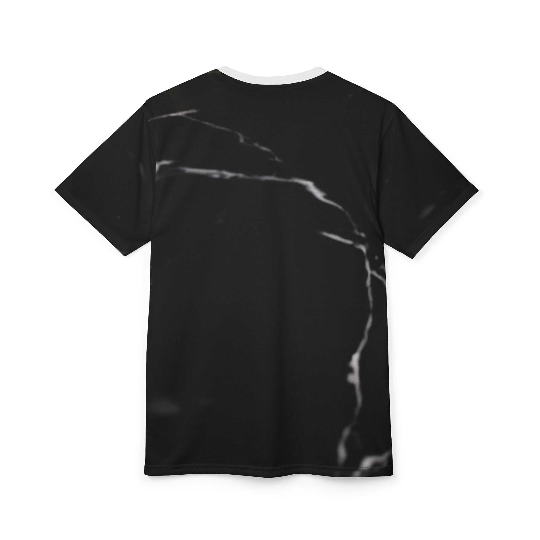 Camiseta estilosa unissex com corte e costura - Design do Brasil em fundo de mármore