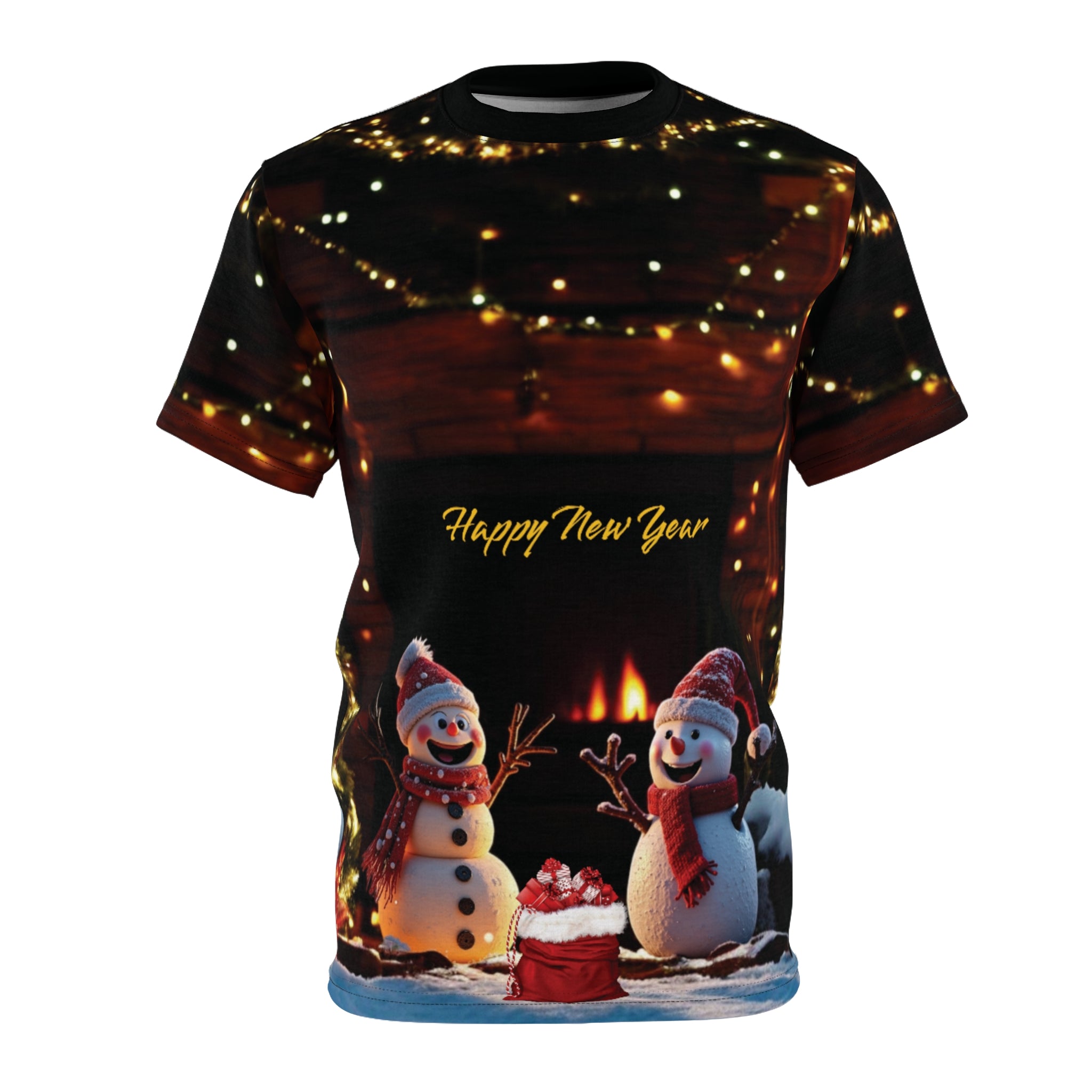 New Year Snowmen Unisex Tee