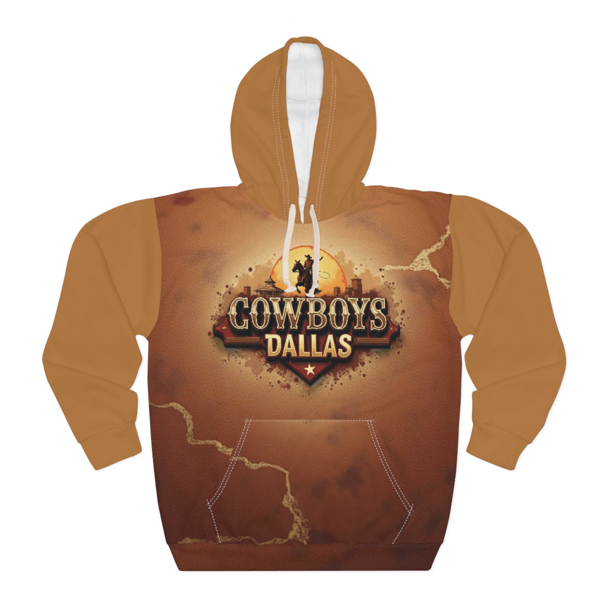 Dallas Unisex Pullover Hoodie (AOP)