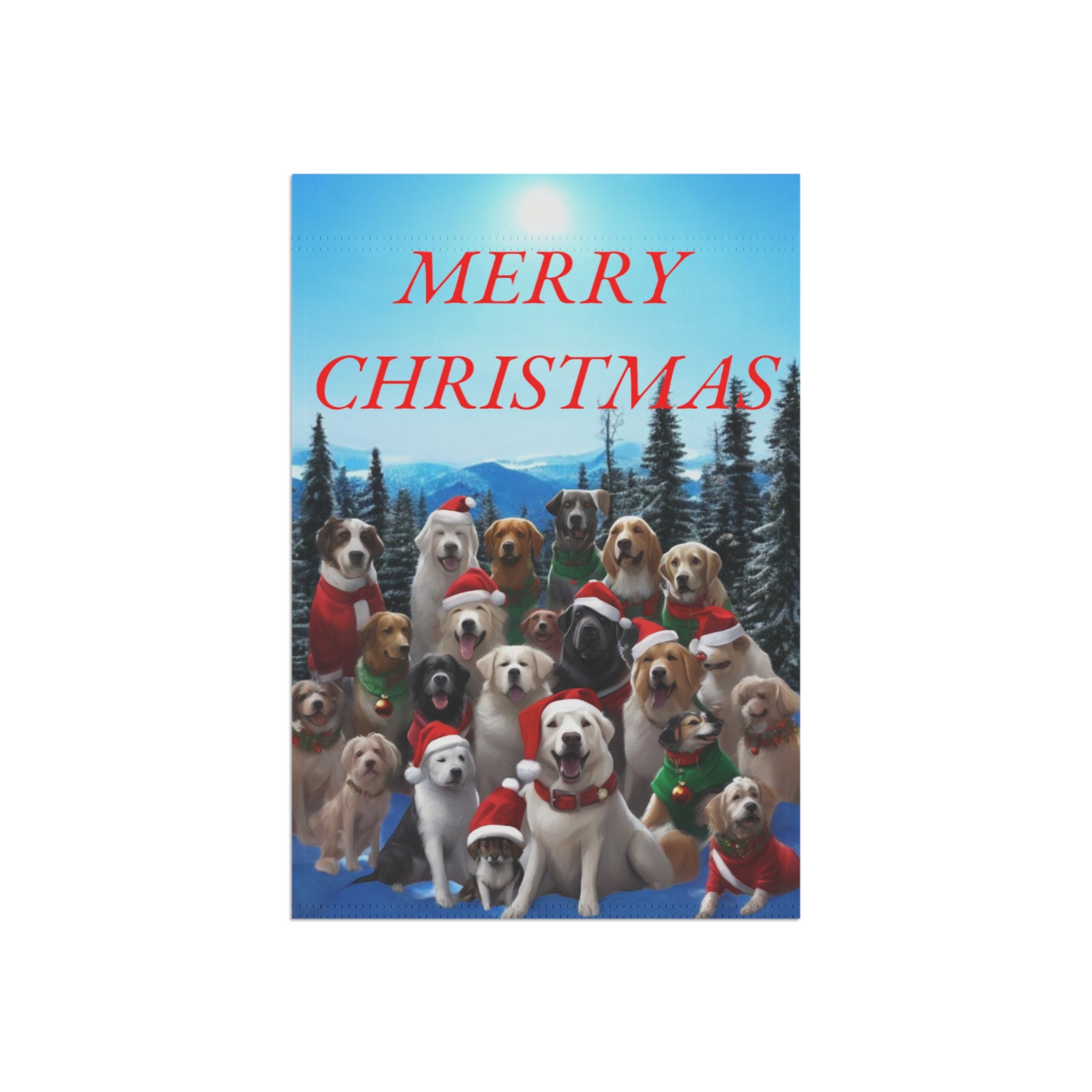 Garden Banner Christmas Dogs