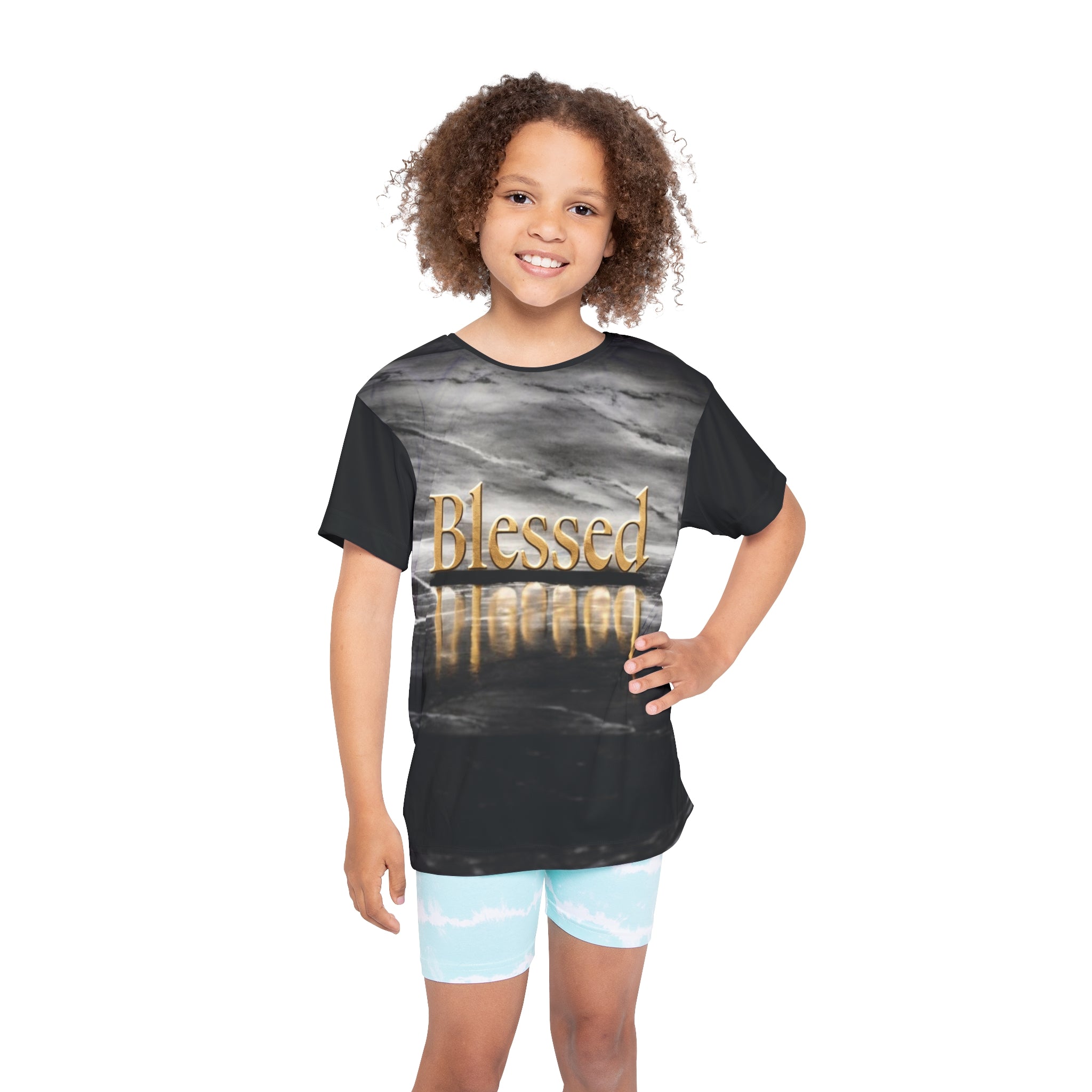Kids T-Shirt, Blessed Graphic Tee for Team Spirit, Youth T-Shirt, Youth Gift