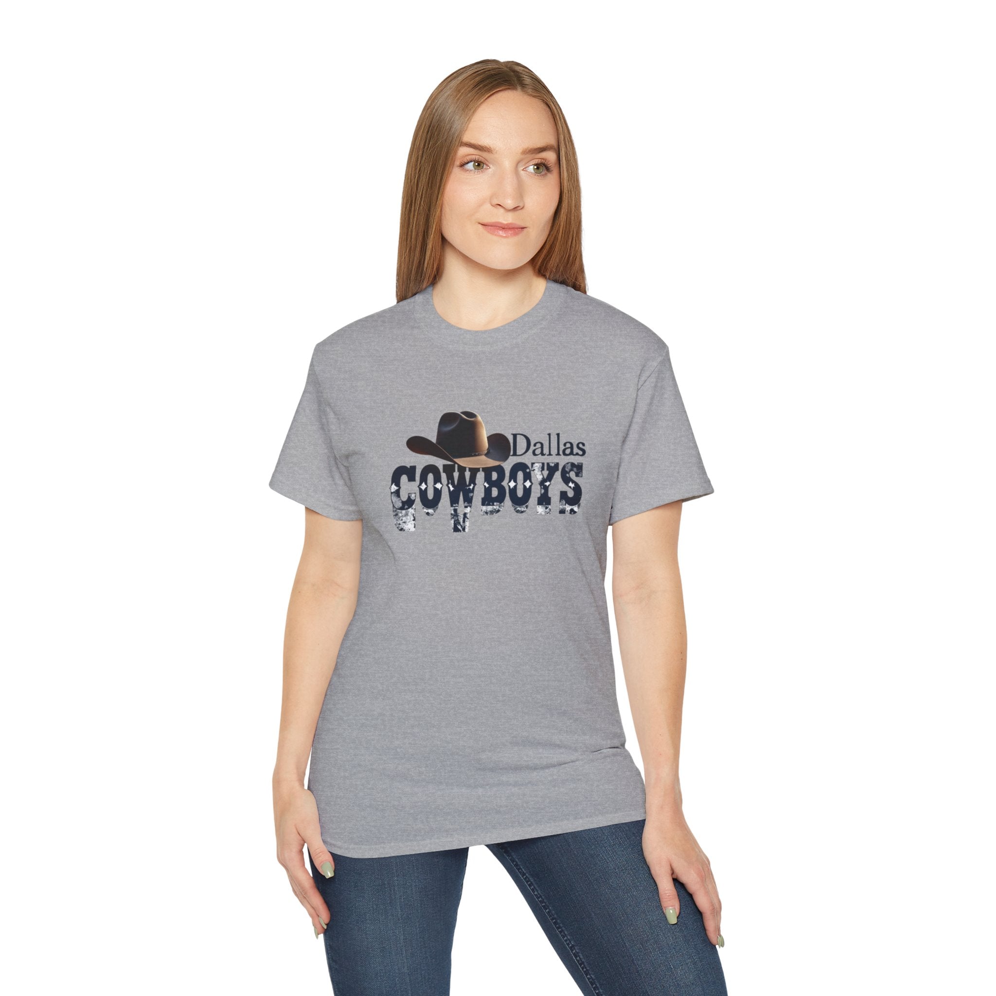 Dallas Cowboys Unisex Ultra Cotton Tee - Perfect for Game Day, Sports Fans, Casual Wear, Gifts, NFL Merchandise