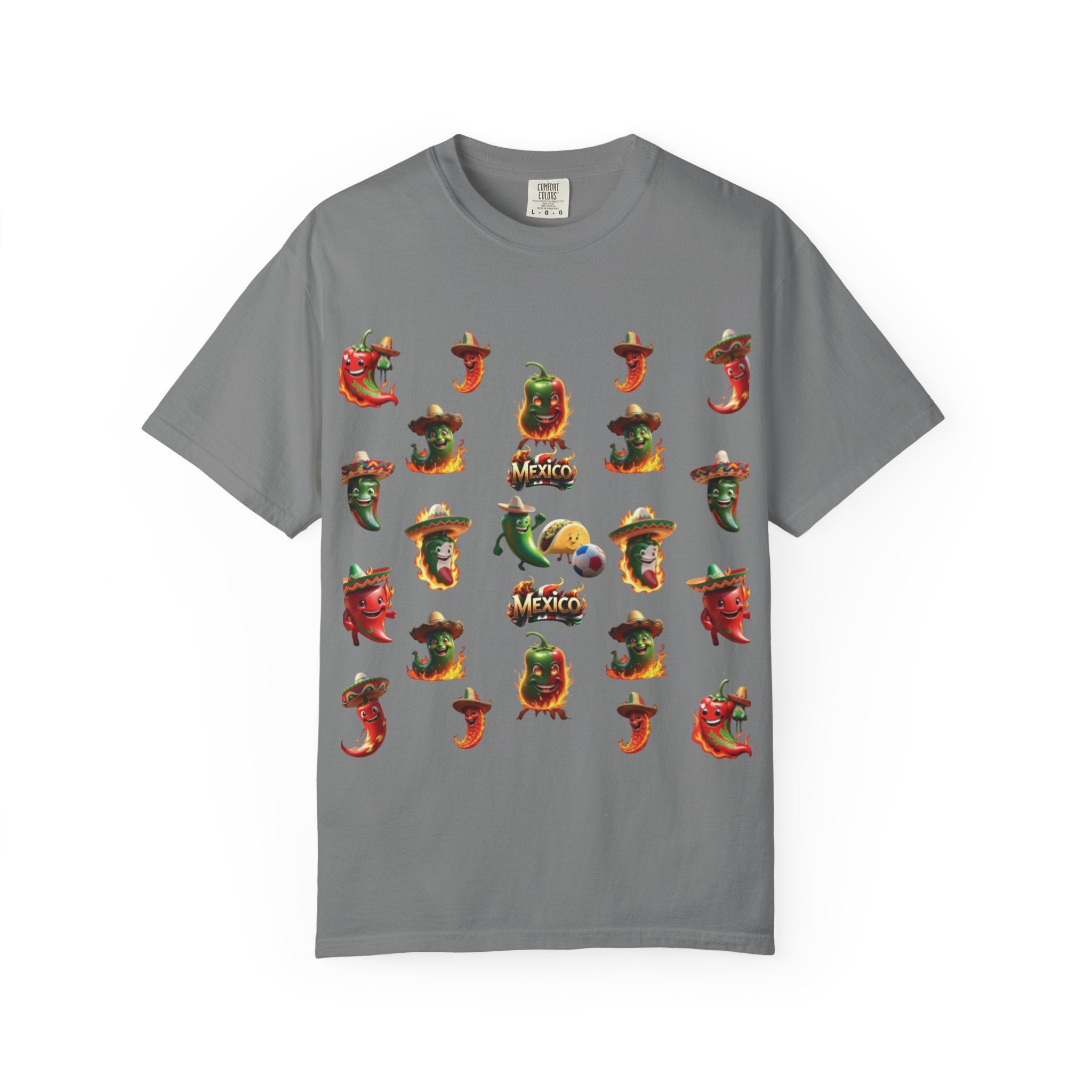 Camiseta unisex teñida con vibrante inspiración mexicana
