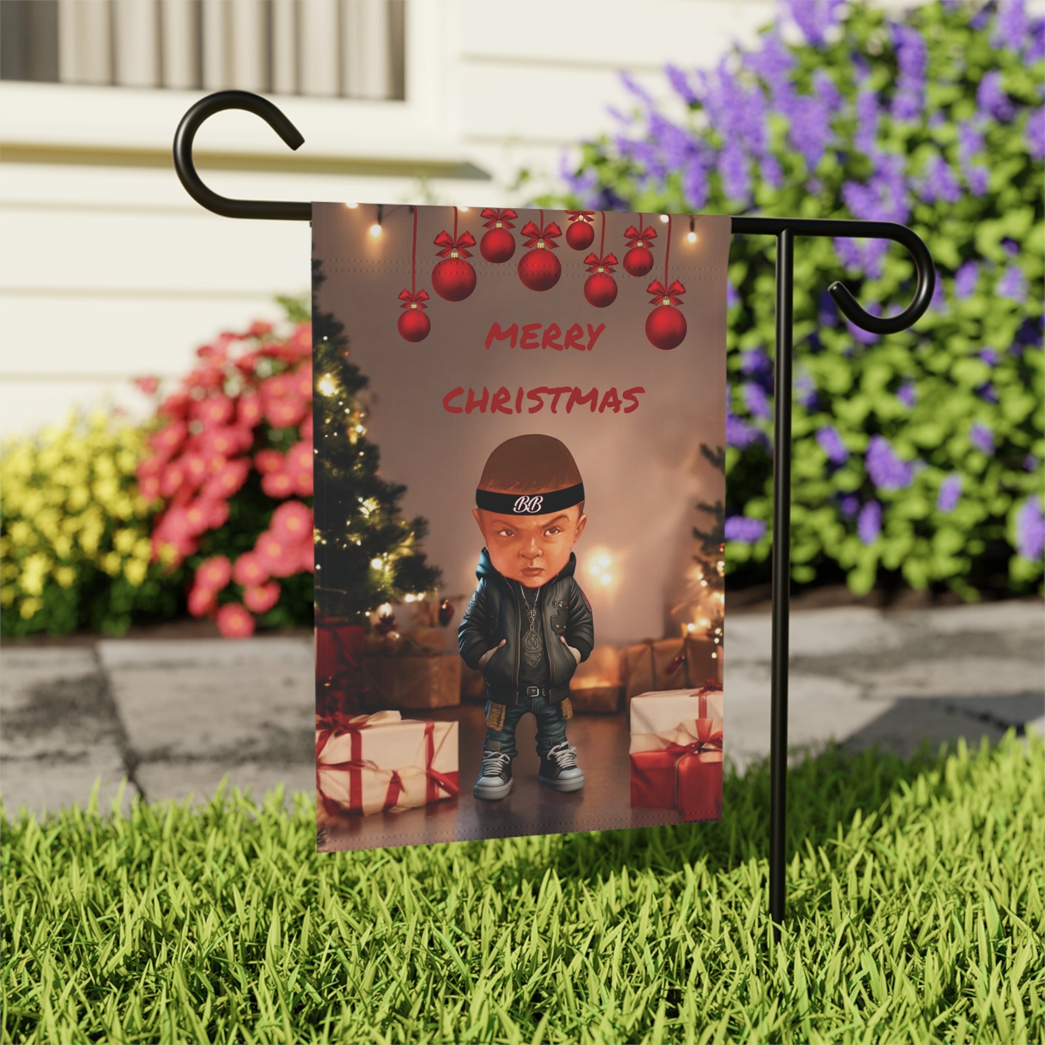 Garden Banner - Christmas Baby Welcome Sign