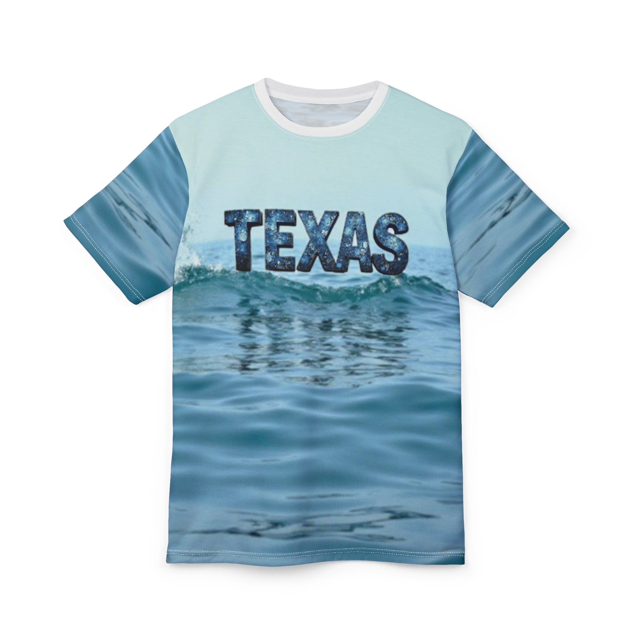 Texas Waves Unisex Tee, Beach Shirt, Summer Apparel, Vacation Wear, Graphic Tee, Gift for Texas Lovers