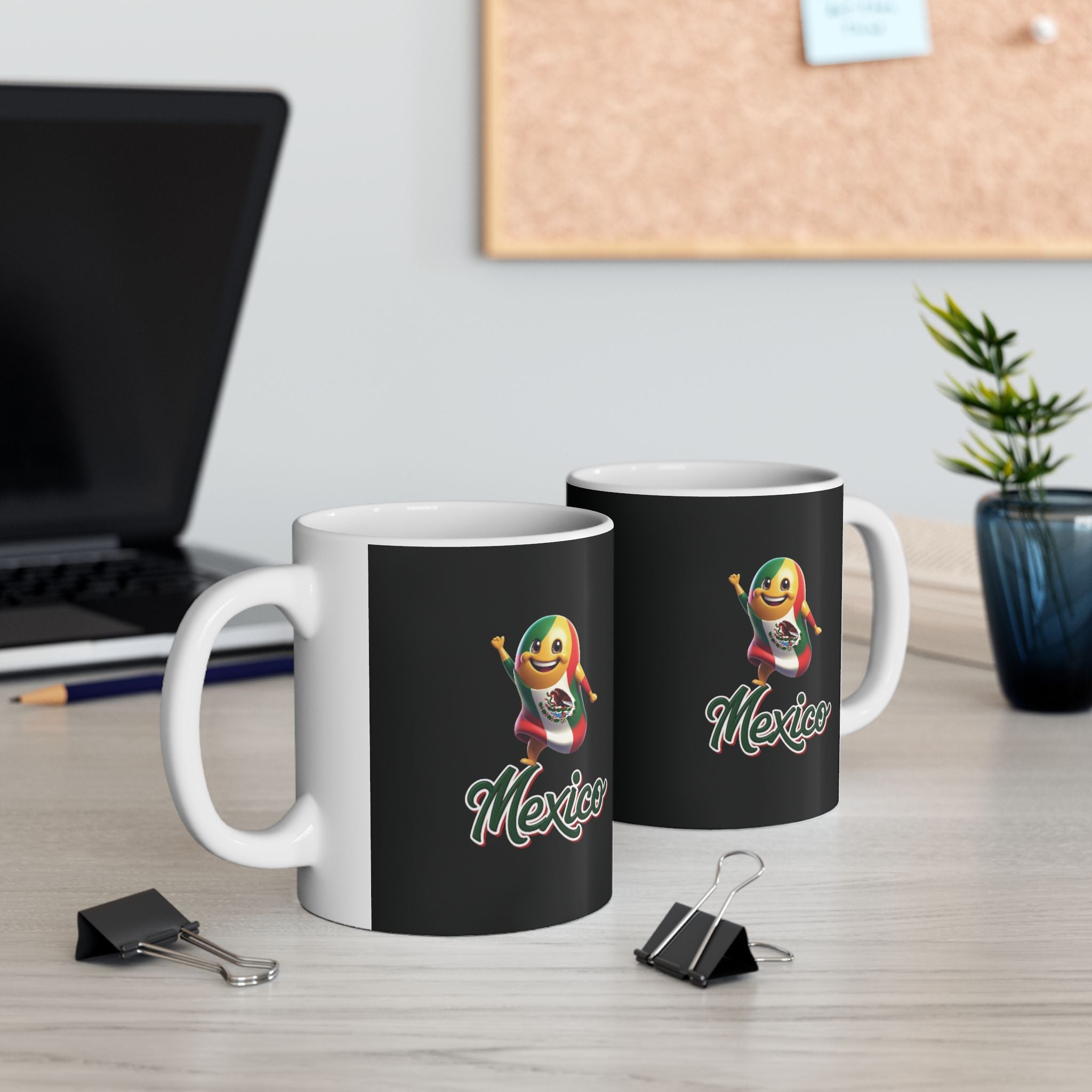 Taza de cerámica con diseño mexicano