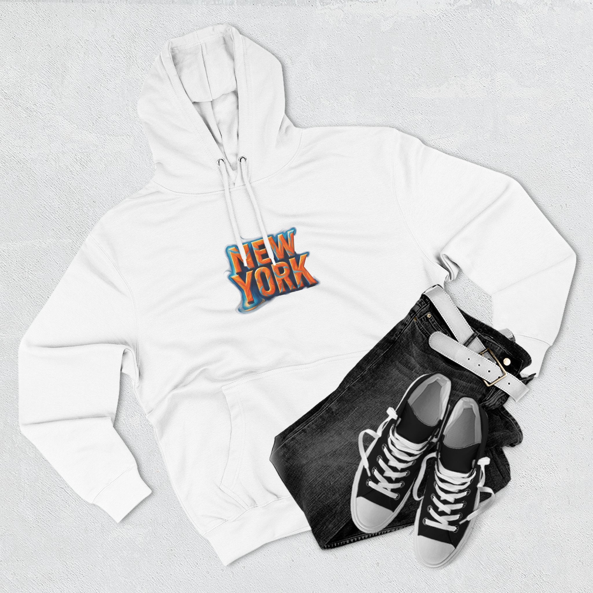 New York Fleece Hoodie, Cozy Casual Wear, Unisex Streetwear, Perfect Gift for Travel Lovers, Ideal for Cool Weather