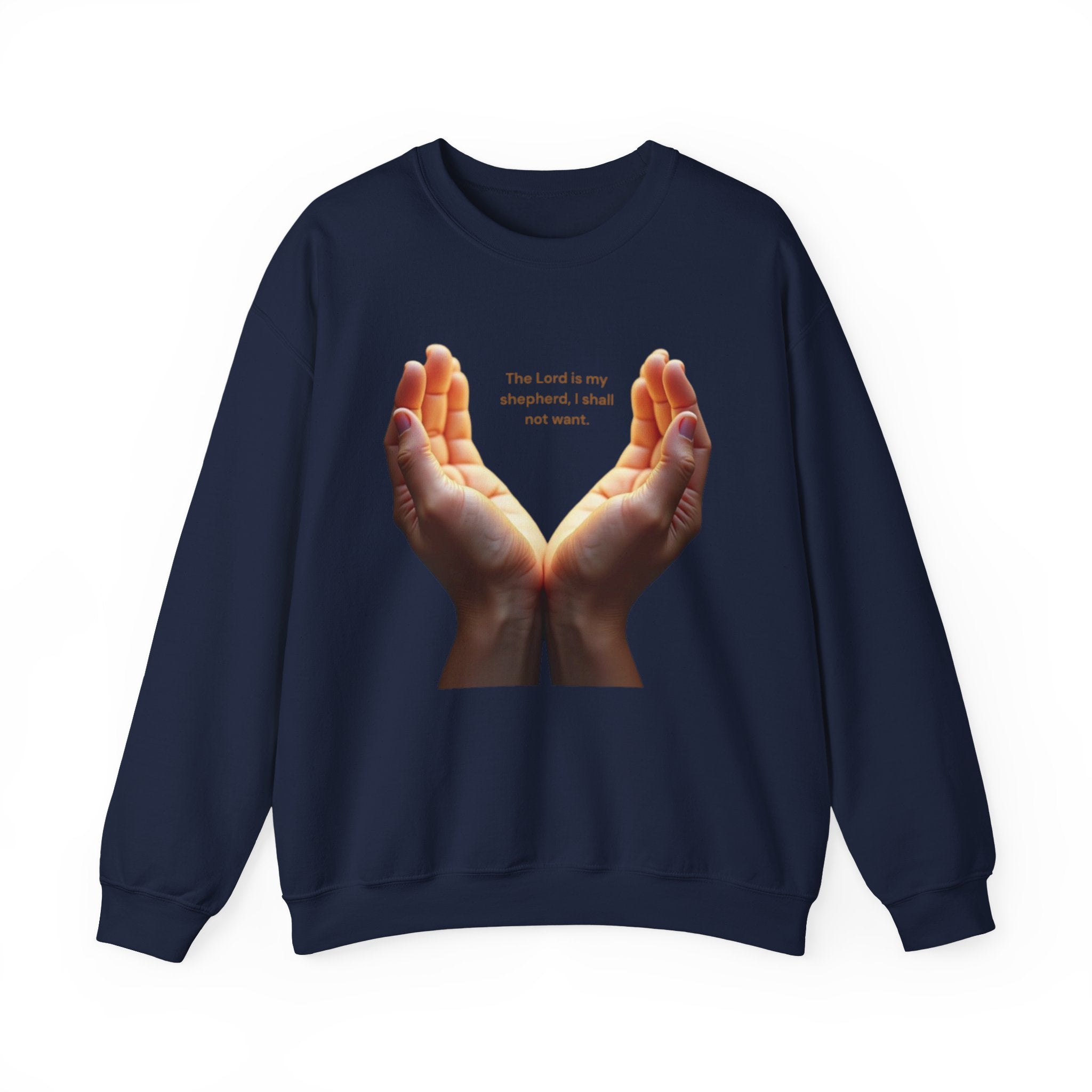 Heartfelt Hands Crewneck Sweatshirt, Inspirational Sweatshirt, Gift for Friends, Cozy Layer, Intention Sweatshirt, Relaxed Fit