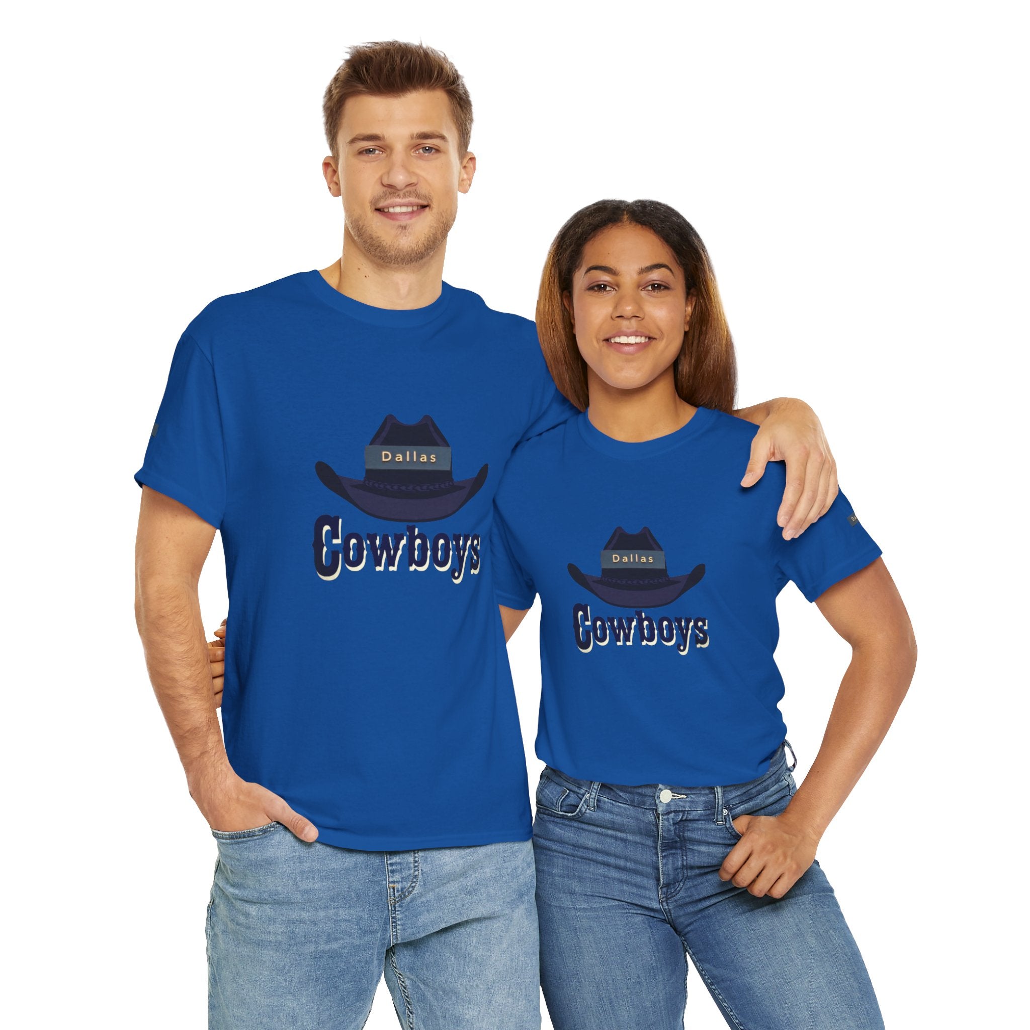Cowboys Unisex Heavy Cotton Tee, Casual Shirt, Western Apparel, Gift for Cowboys, Cowboy Theme, Everyday Wear, Outdoor Style