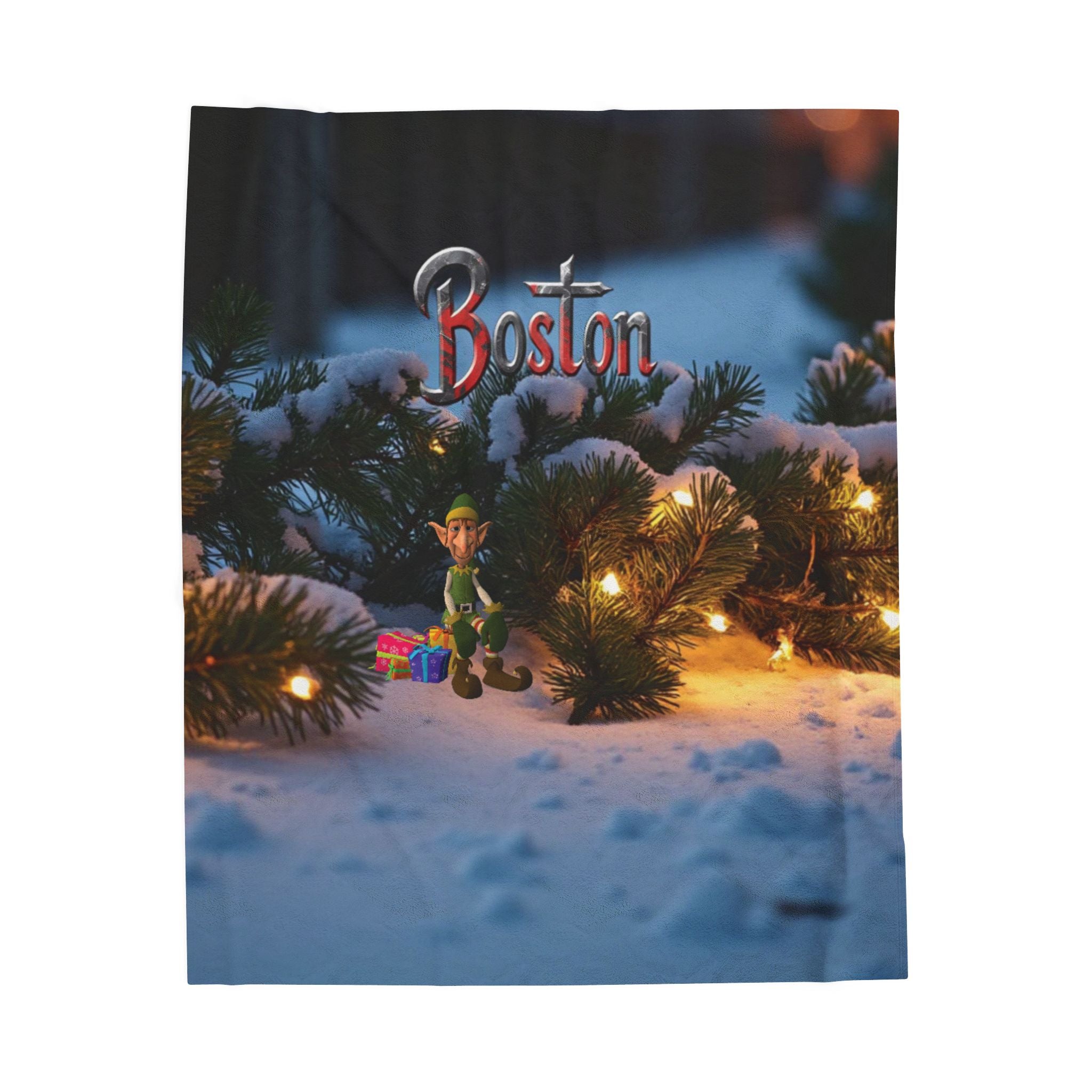 Cozy Boston Elf Velveteen Plush Blanket