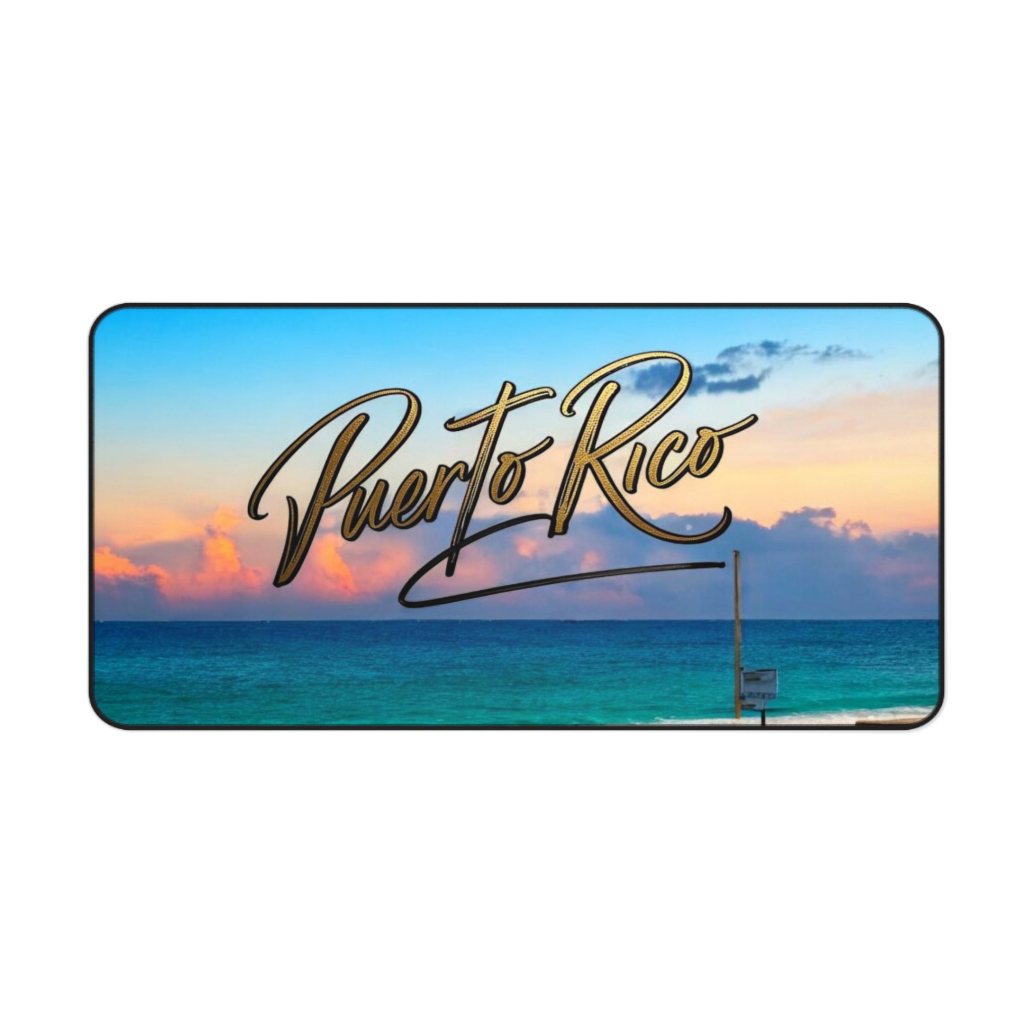 Tapete de escritorio - Decoración costera para el hogar y la oficina con temática de playa de Puerto Rico