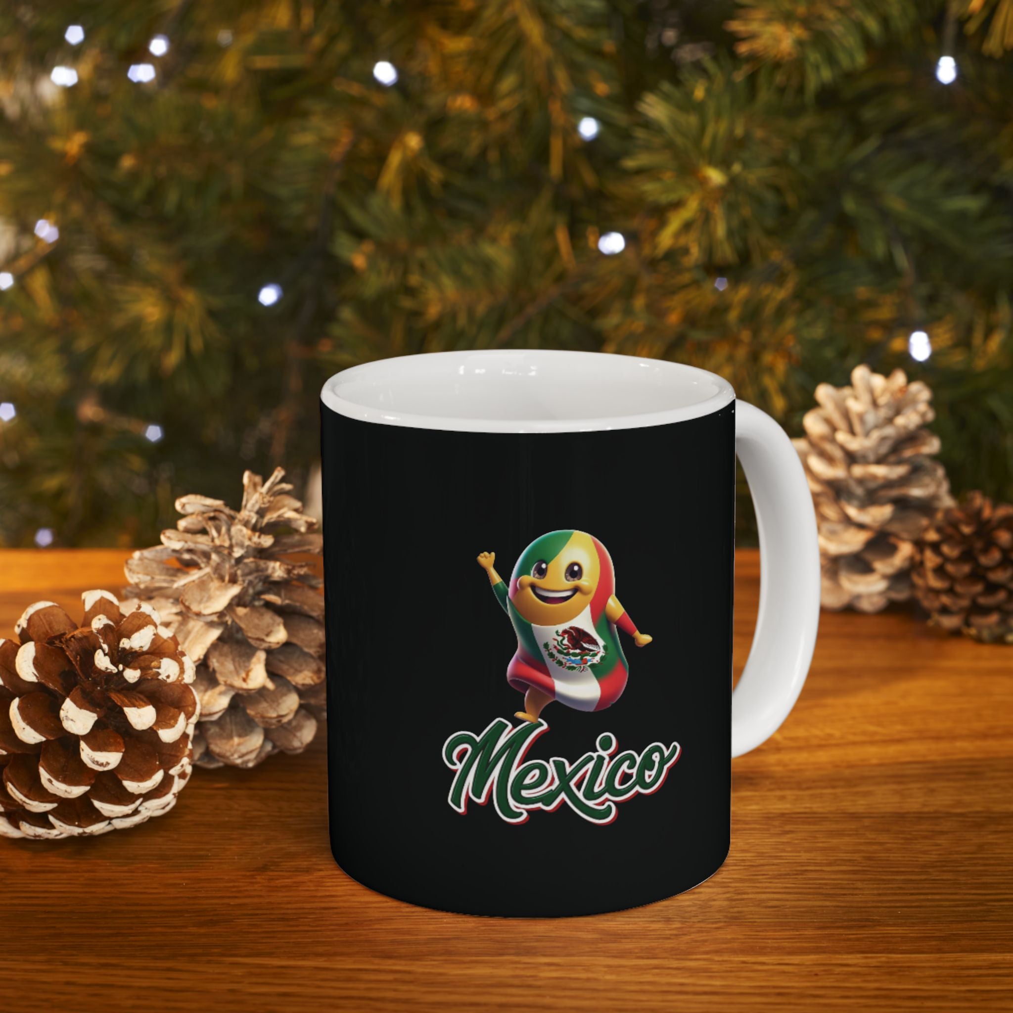 Taza de cerámica con diseño mexicano