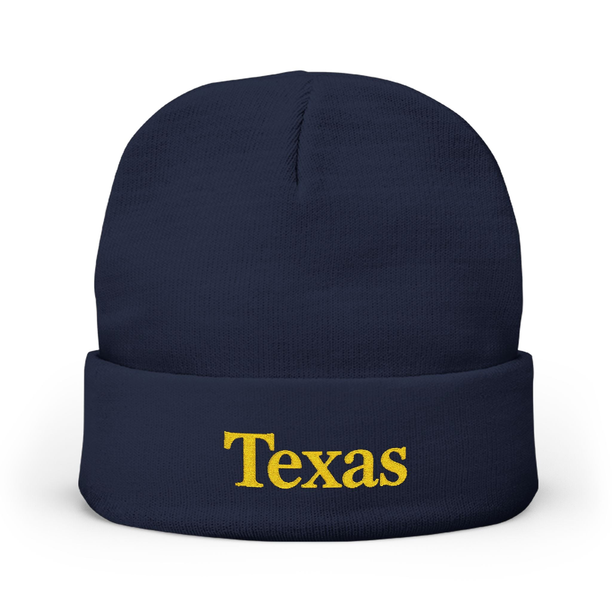 Cozy Texas Embroidered Knit Beanie, Winter Hat, Gifts for Texans, Outdoor Accessories, Casual Fashion