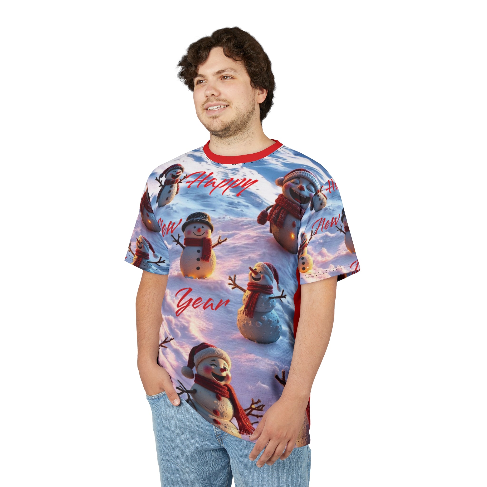 New Year Snowmen Unisex Tee