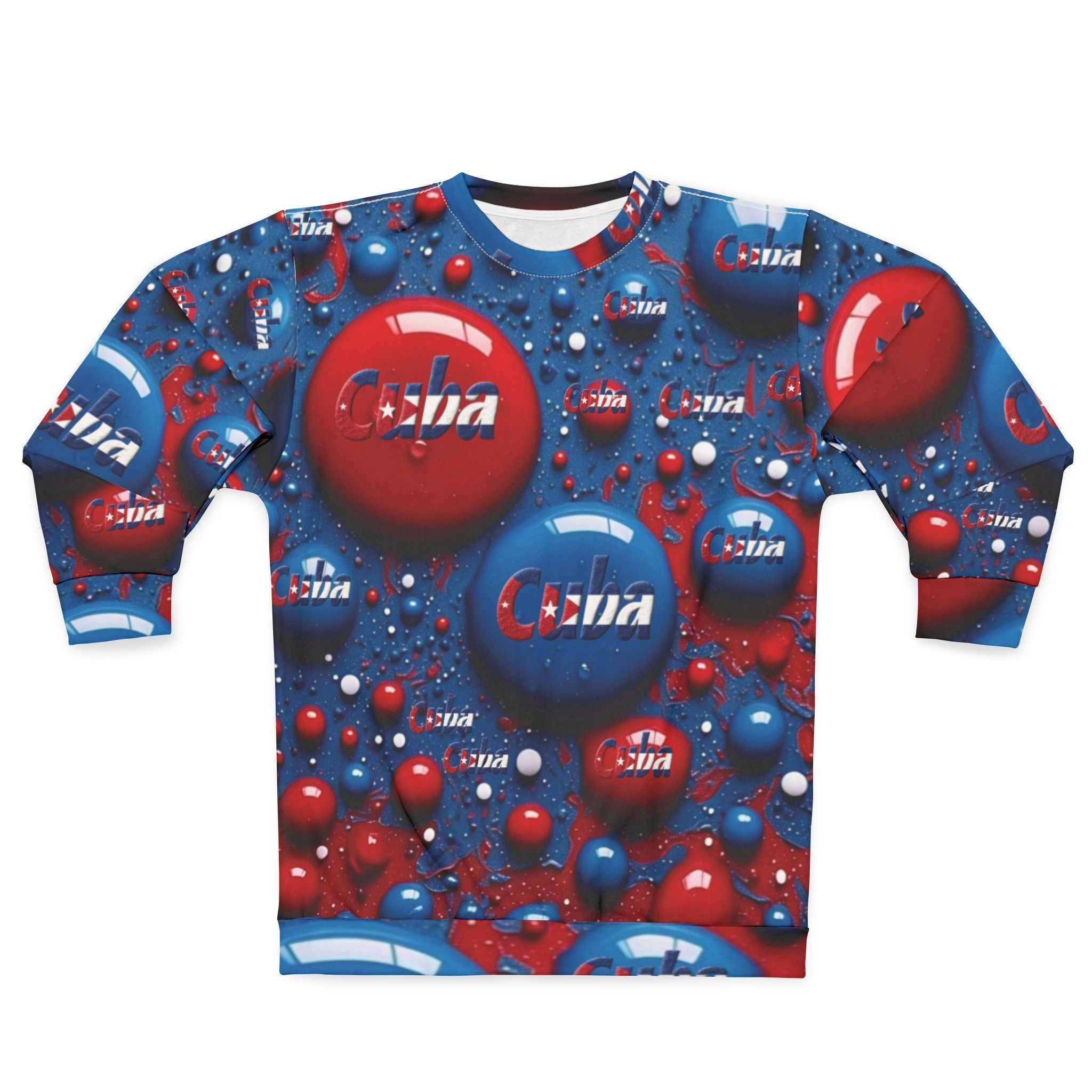 Sudadera de hombre con estampado cubano integral