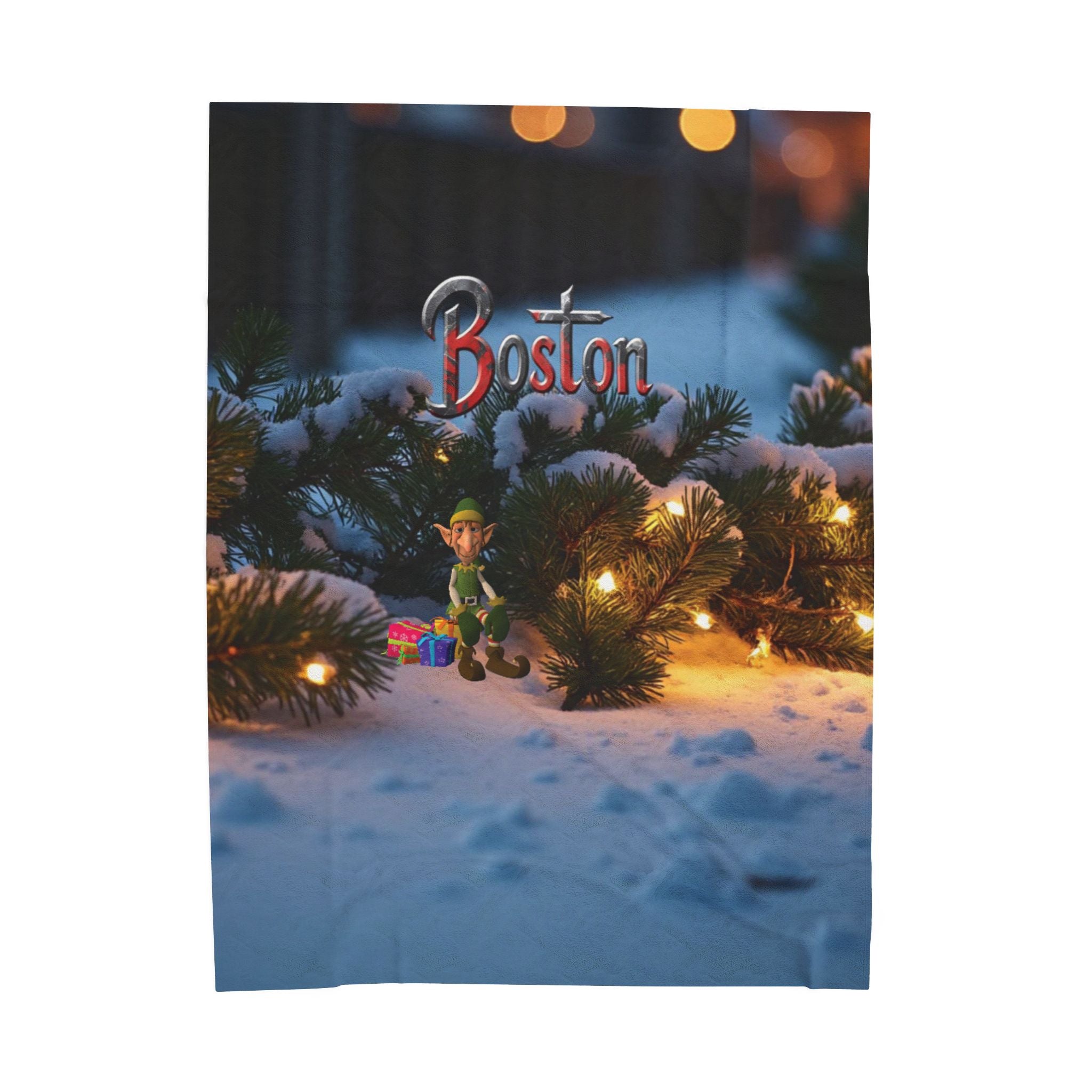 Cozy Boston Elf Velveteen Plush Blanket