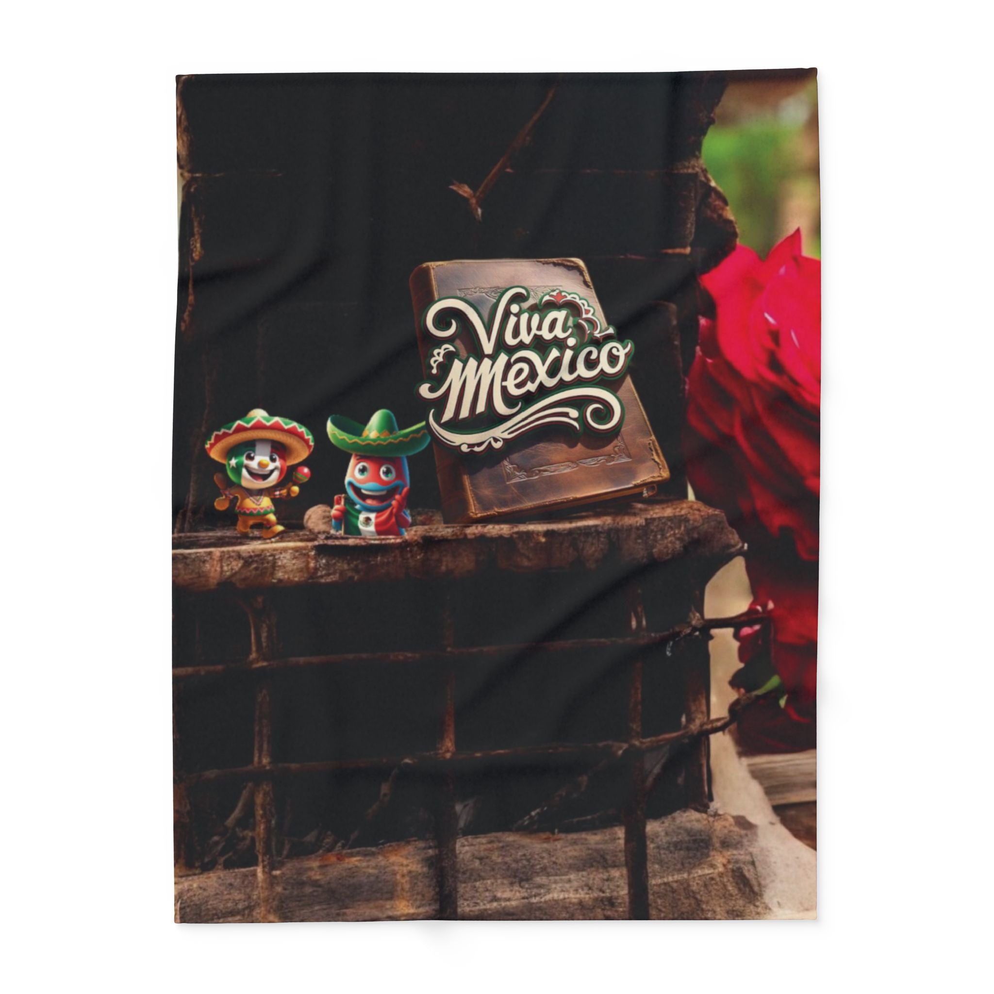 Manta polar ártica Viva México: acogedora manta con un colorido diseño mexicano