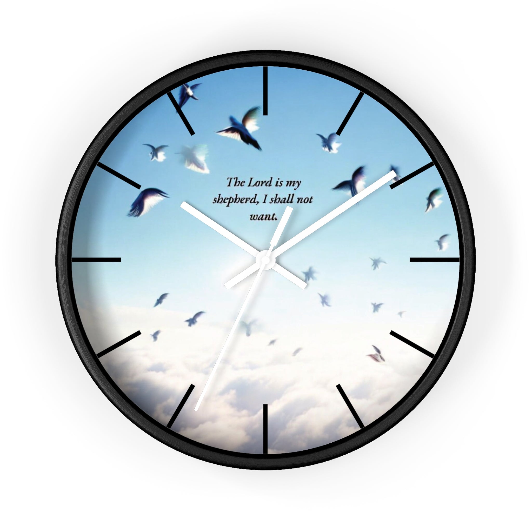 Inspirational Wall Clock, Home Decor, Gift for Loved Ones, Motivational Timepiece, Faith-Based Wall Art, Christian Gift