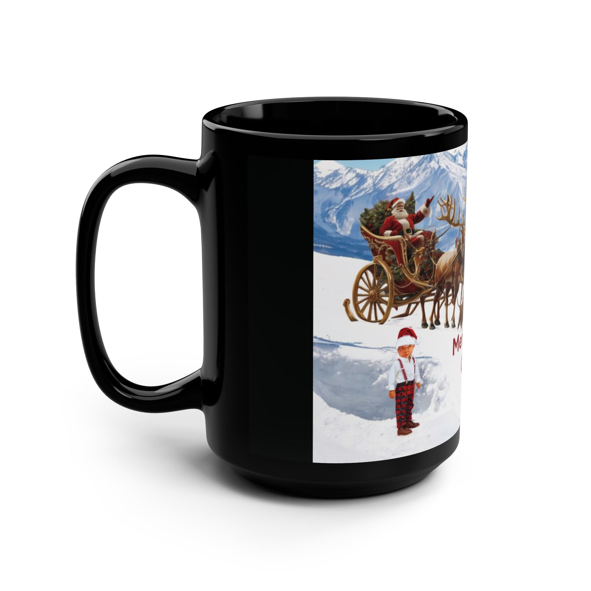Christmas Mug - 15oz Black Mug