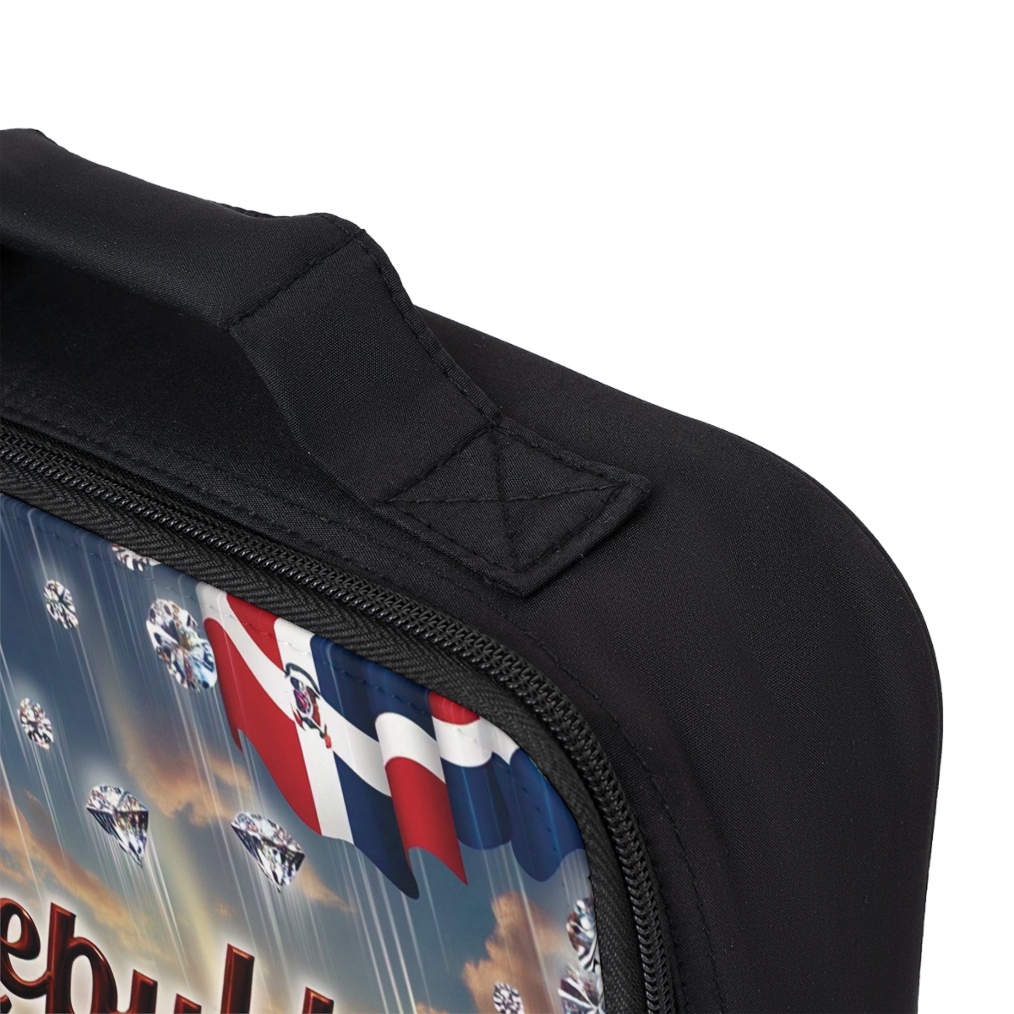 Bolsa de almuerzo con diseño vibrante de República Dominicana: elegante y portátil