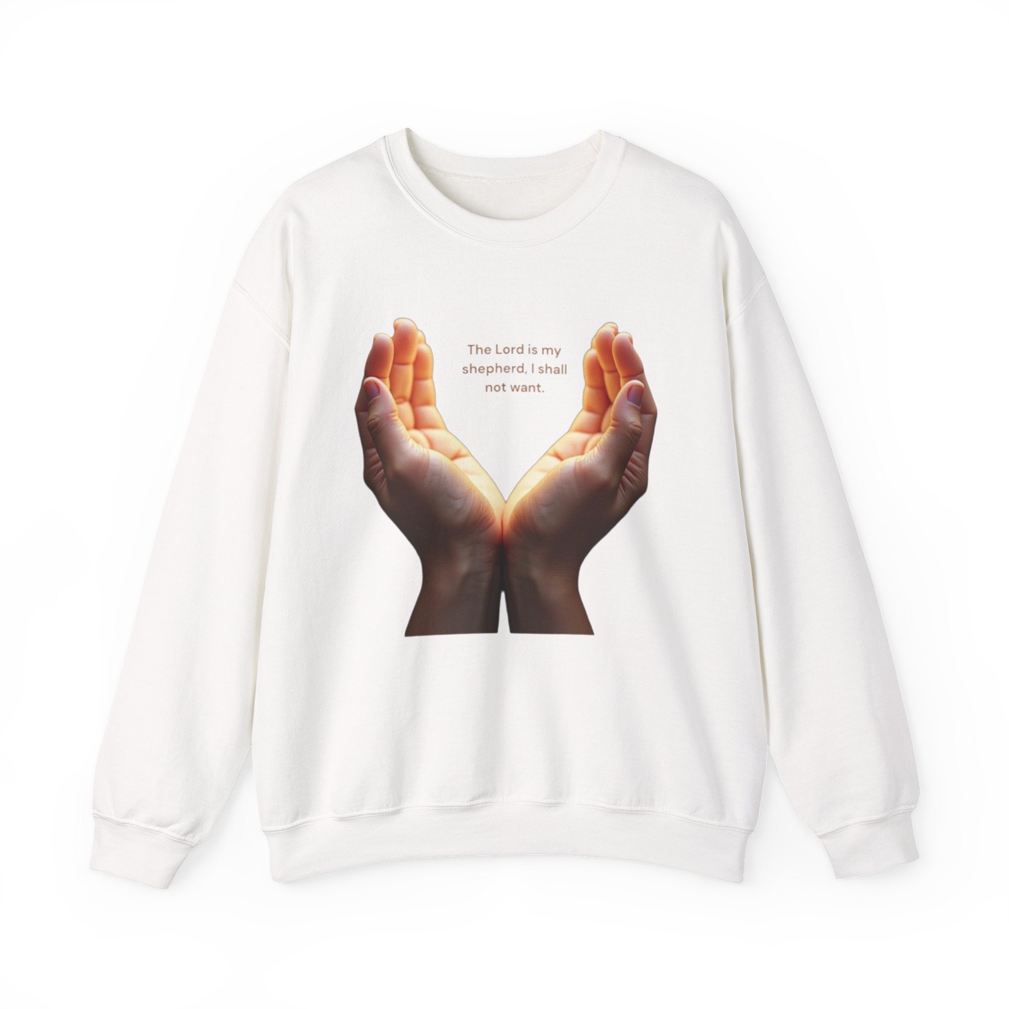 Heartfelt Hands Crewneck Sweatshirt, Inspirational Sweatshirt, Gift for Friends, Cozy Layer, Intention Sweatshirt, Relaxed Fit