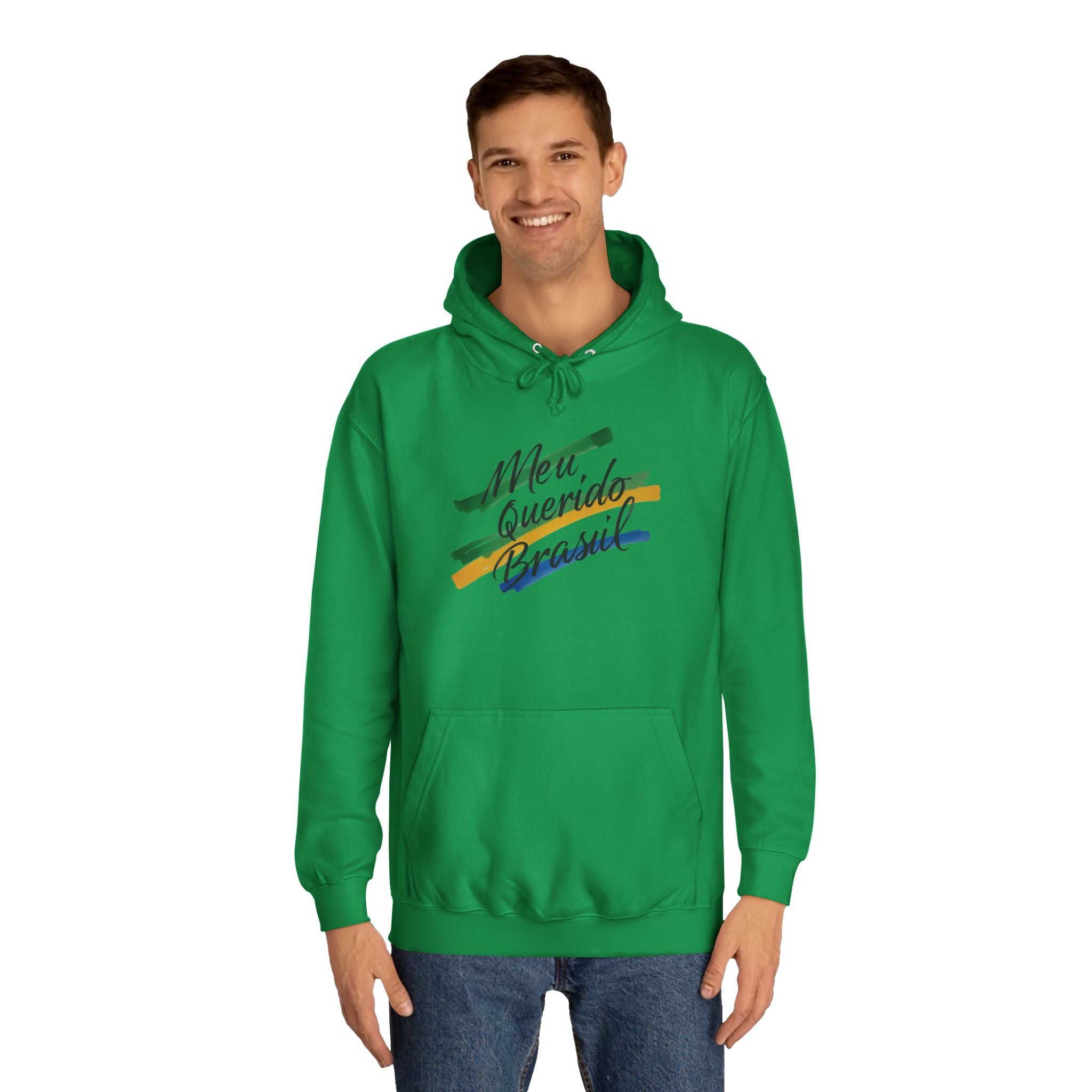 Moletom Universitário Unisex - 'Meu Querido Brasil' - Casual Comfort for Students