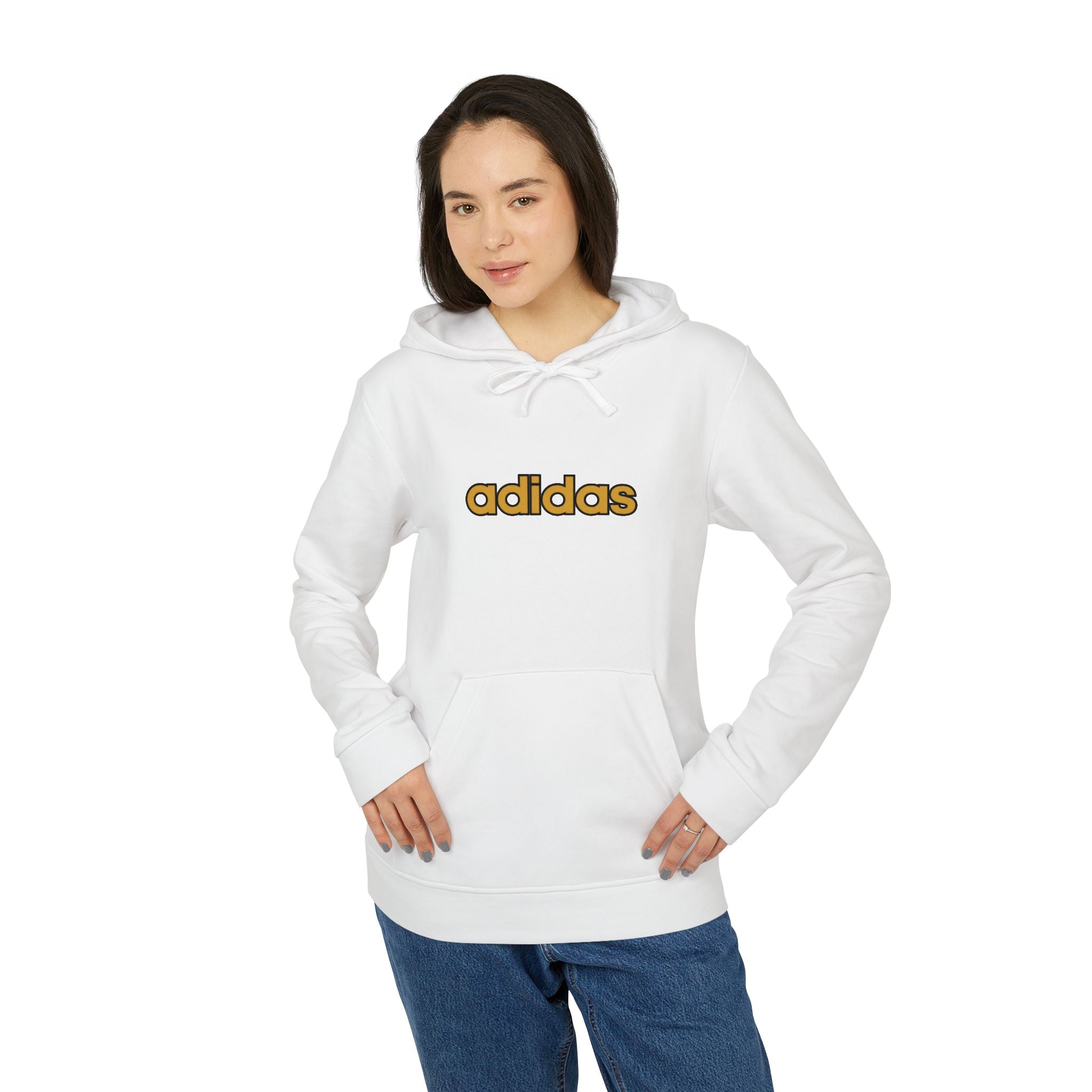 Adidas Unisex Fleece Hoodie, Cozy Hoodie, Casual Wear, Sports Apparel, Gift for Him/Her, Athleisure Fashion