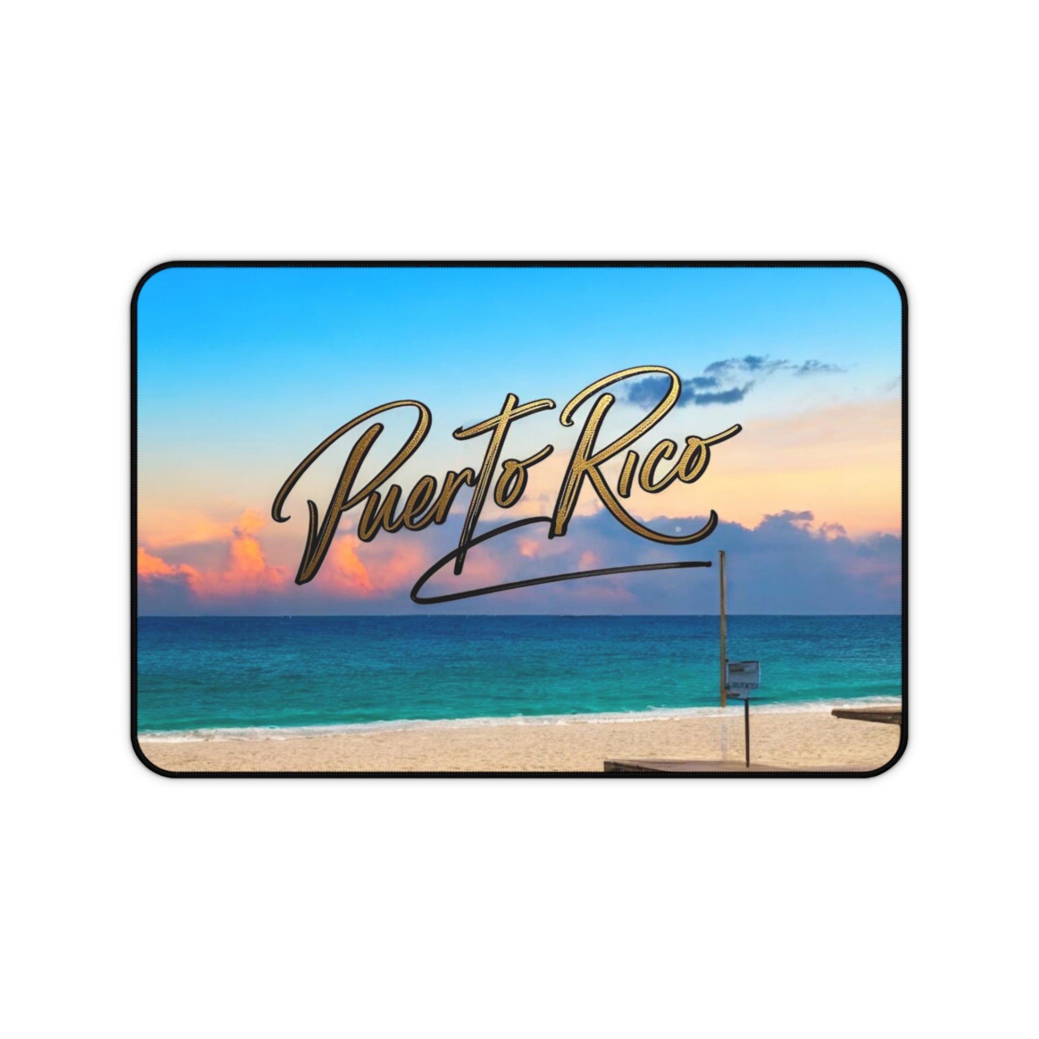 Tapete de escritorio - Decoración costera para el hogar y la oficina con temática de playa de Puerto Rico