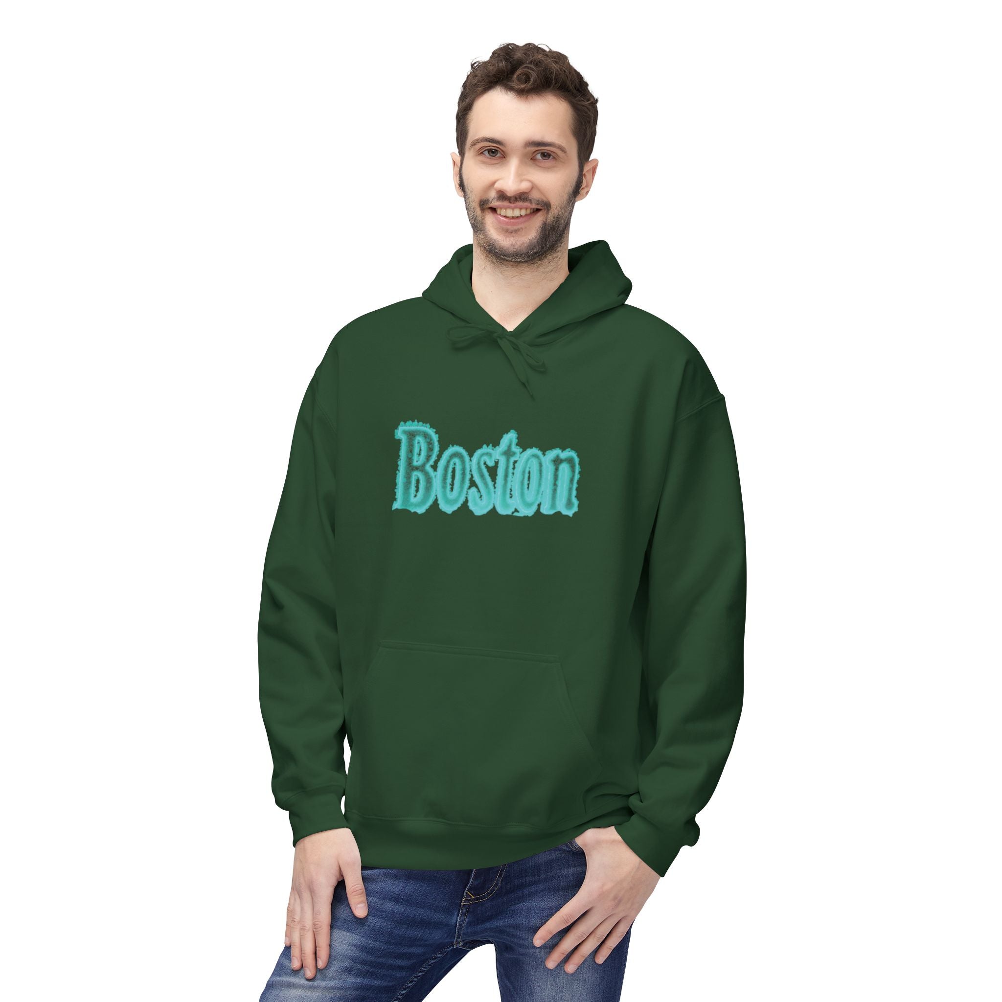 Boston Softstyle Fleece Hoodie – Cozy Unisex Sweatshirt for Boston Lovers, Perfect Gift for Birthdays, Travel, and Casual Wear