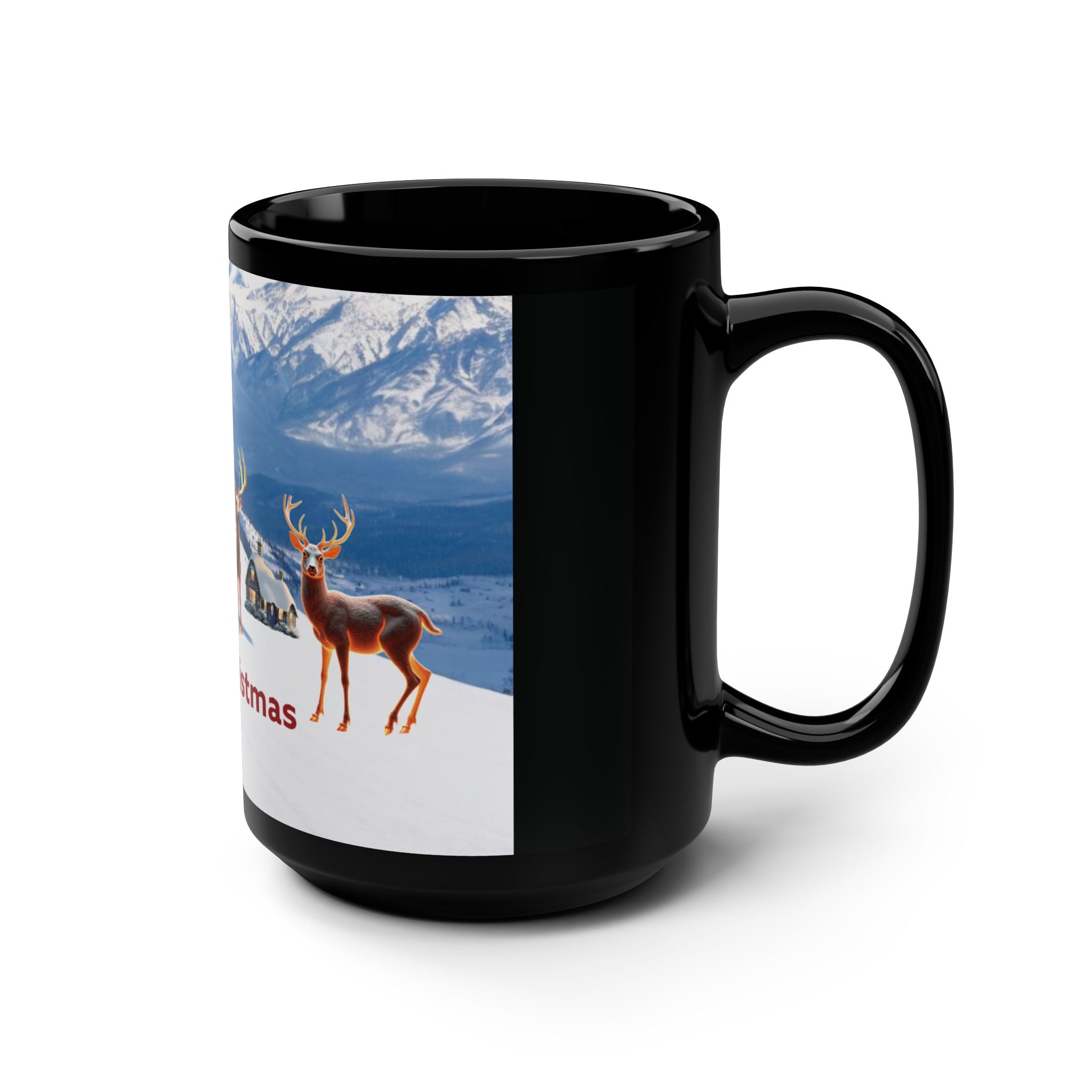 Christmas Mug - 15oz Black Mug