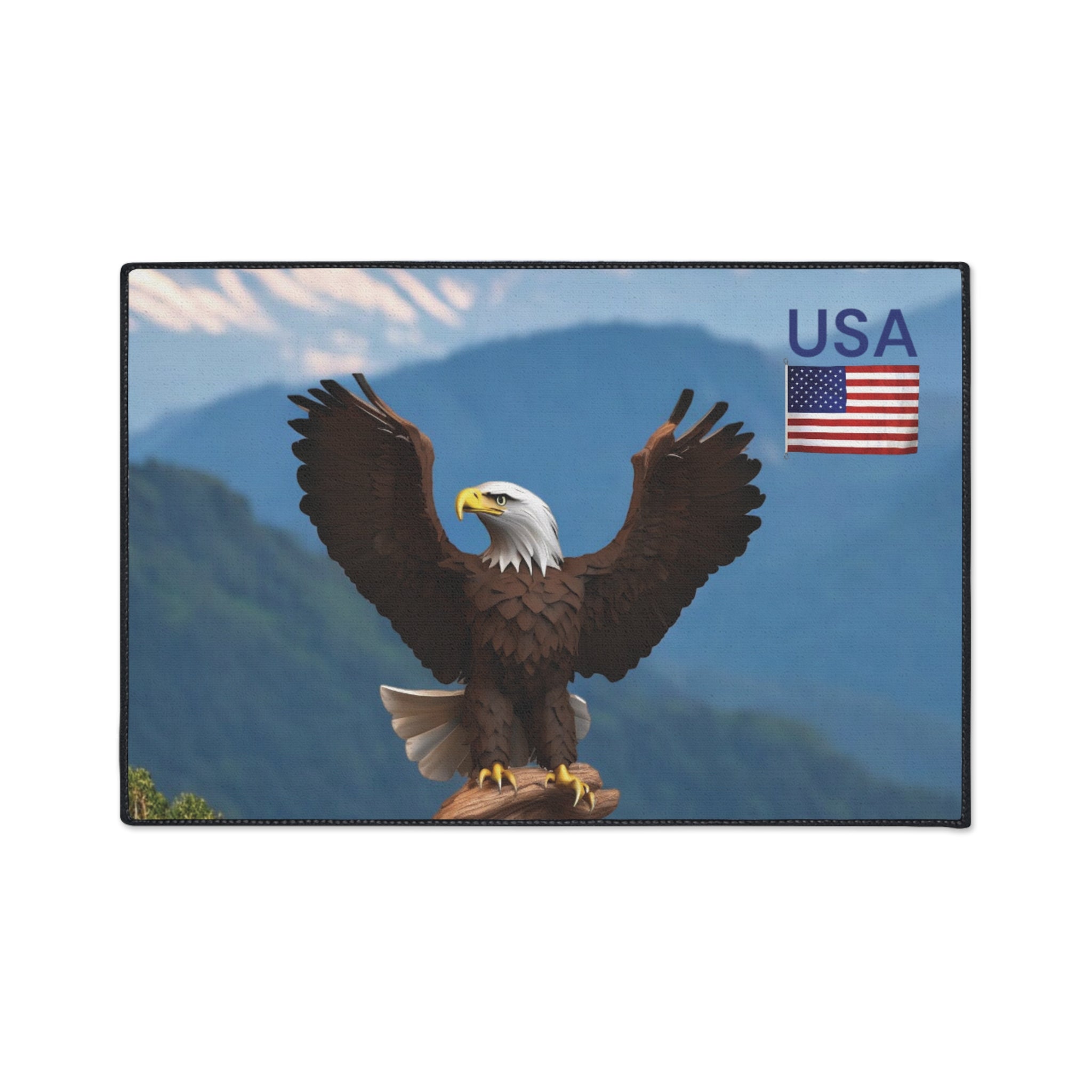Floor Mat - Eagle in the Mountains Christmas Gift