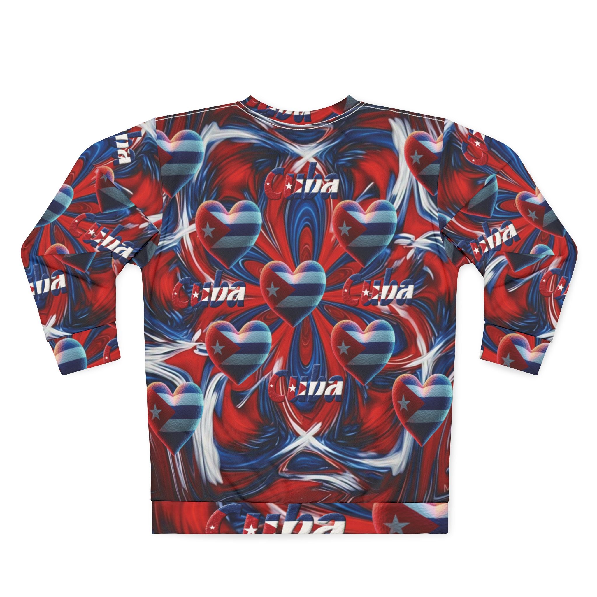 Sudadera de hombre con estampado cubano por todas partes: ¡mantente abrigado y con estilo!